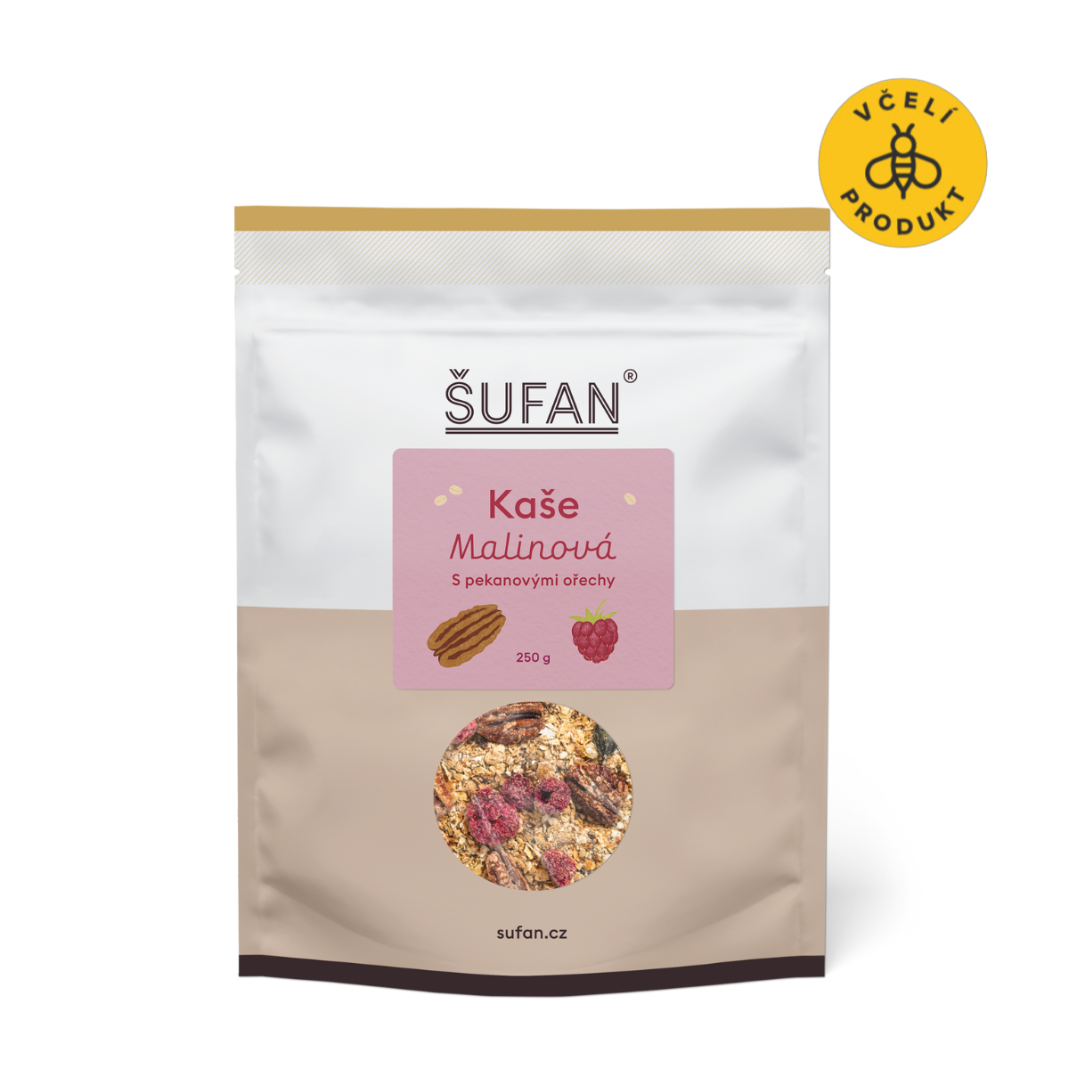 Šufan Malinová kaše s pekany (250 g) - bez lepku Šufan