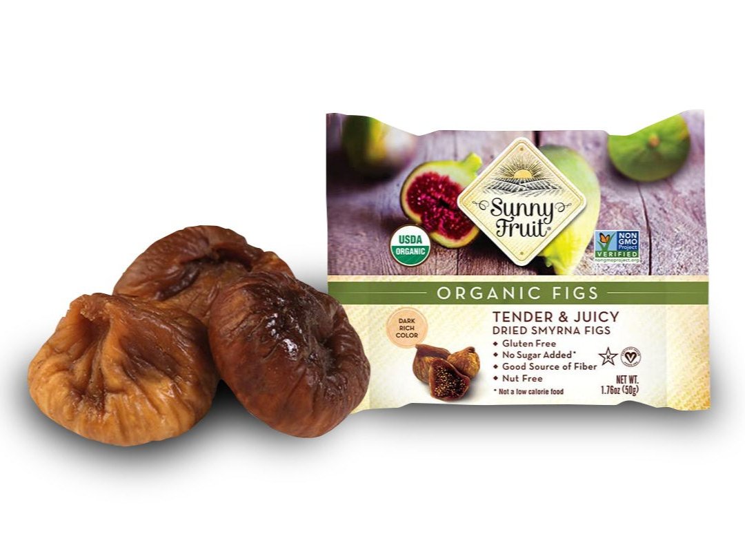 Sunny Fruit Fíky sušené na slunci BIO - 50 g - jemné a šťavnaté Sunny Fruit