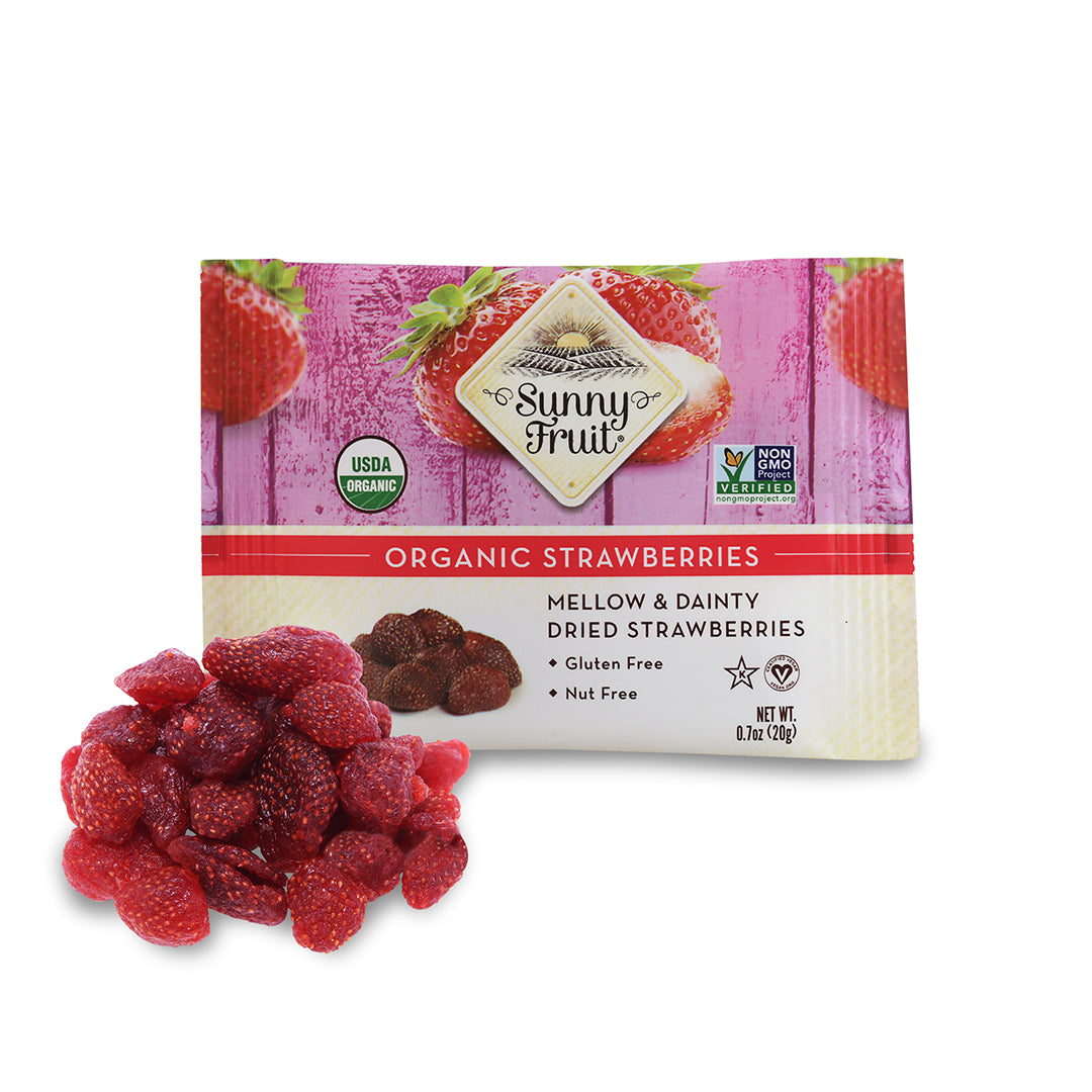 Sunny Fruit Jahody sušené na slunci BIO - 20 g - bez přidaného cukru Sunny Fruit