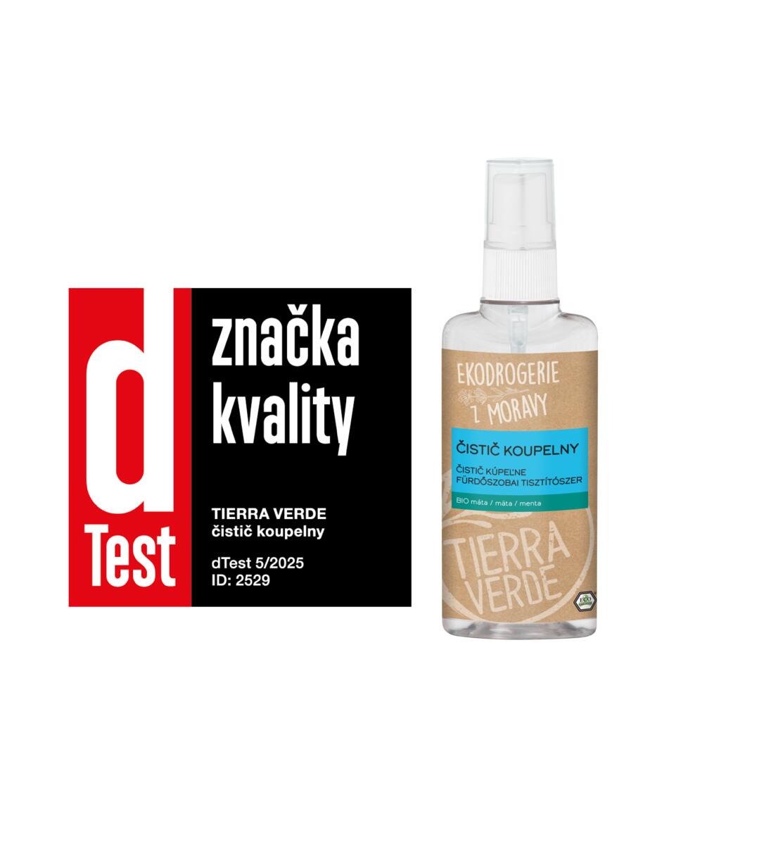 Tierra Verde Čistič koupelny s BIO mátou - 110 ml - s biologicky odbouratelnými tenzidy Tierra Verde