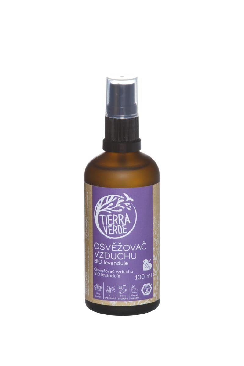 Tierra Verde Osvěžovač vzduchu - BIO levandule (100 ml) - pošk. obal Tierra Verde