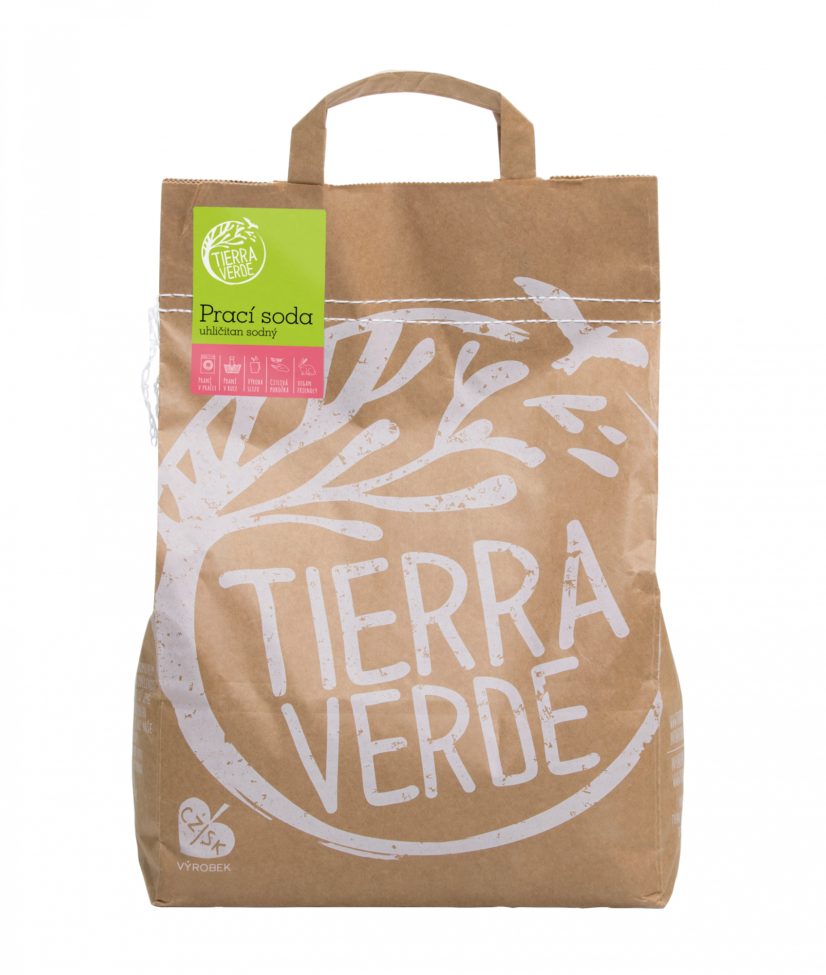 Tierra Verde Prací soda (5 kg) - pošk. obal - pro výrobu domácího prášku Tierra Verde