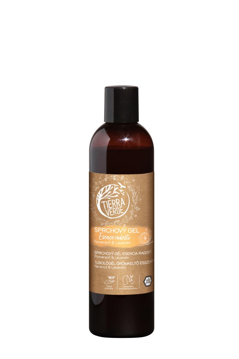 Tierra Verde Sprchový gel Esence radosti - Pomeranč & lavandin - 300 ml Tierra Verde
