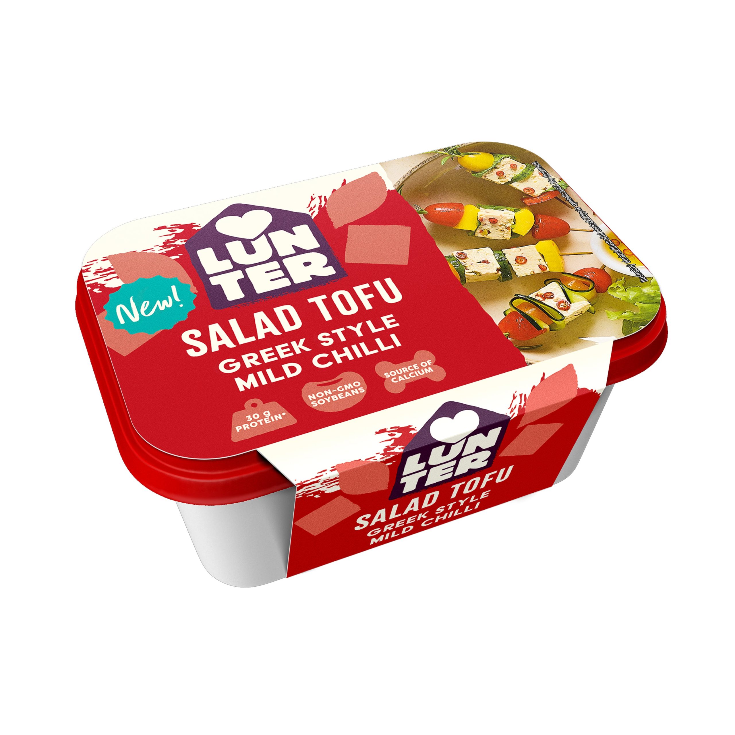 Tofu salátové Greek style Mild Chilli 300 g   LUNTER Lunter