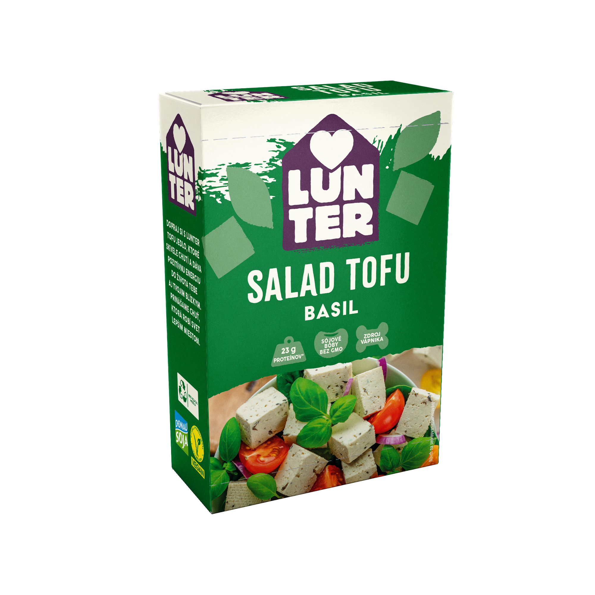 Tofu salátové bazalka 180 g   LUNTER Lunter