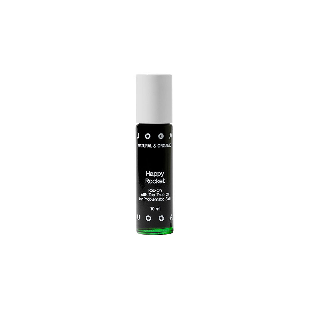 Uoga Uoga Roll-on na problematickou pleť Happy Rocket s tea tree a tamanu BIO (10 ml) - pro mastnou