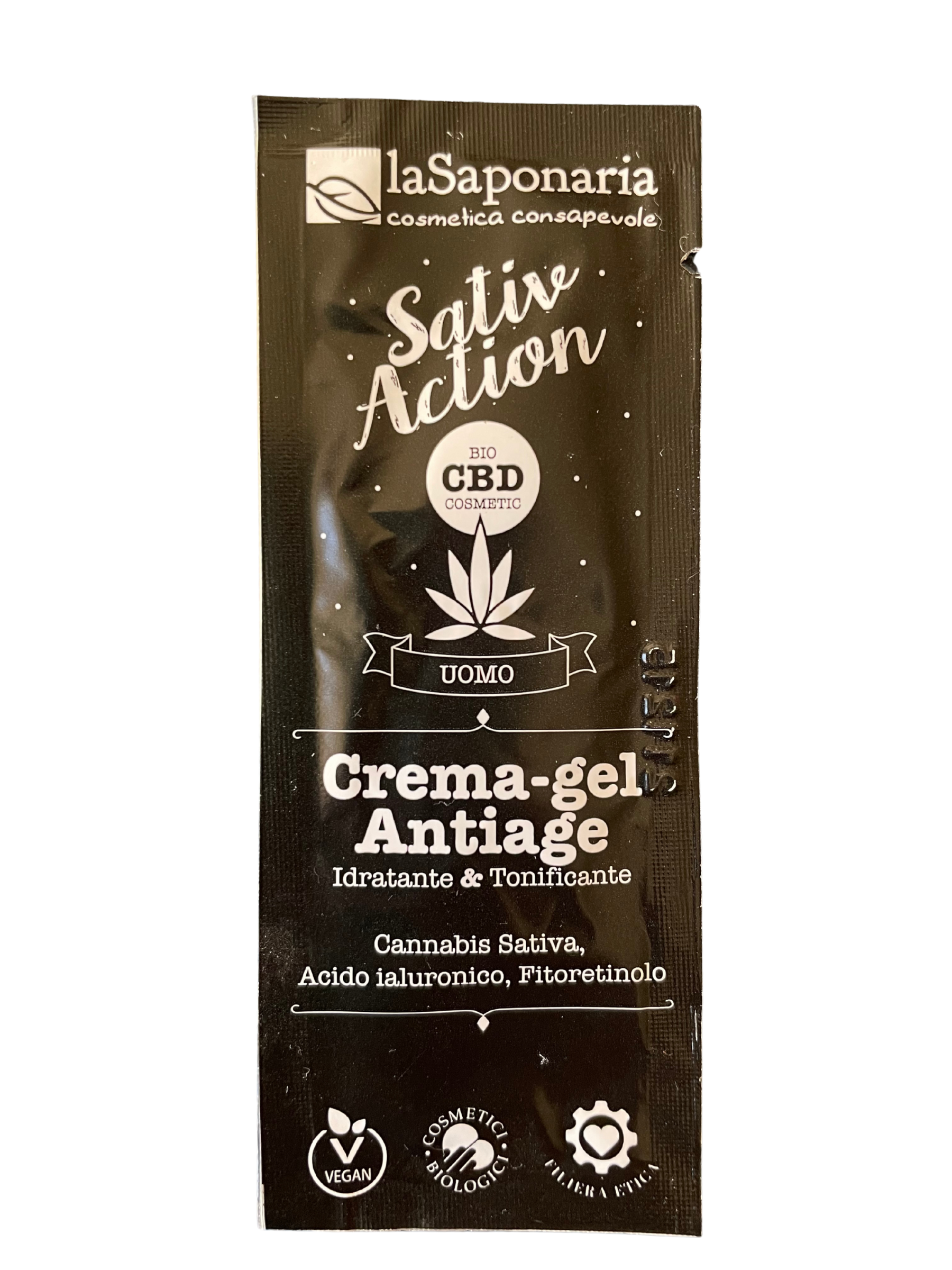 laSaponaria Pleťové sérum s konopným extraktem pro pány BIO - vzorek (3 ml) laSaponaria