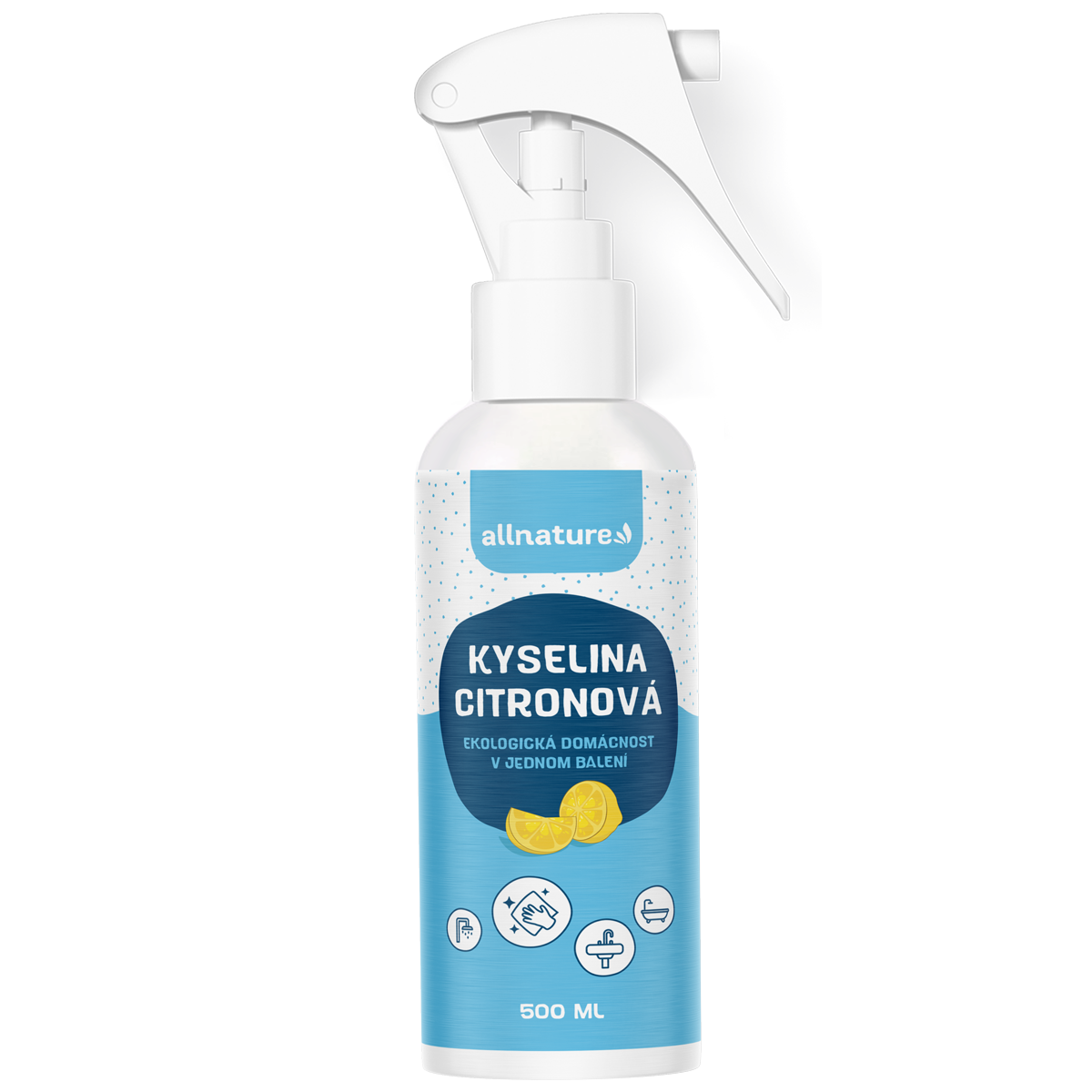 Allnature Kyselina citronová ve spreji (500 ml) - bojovník proti vodnímu kameni Allnature