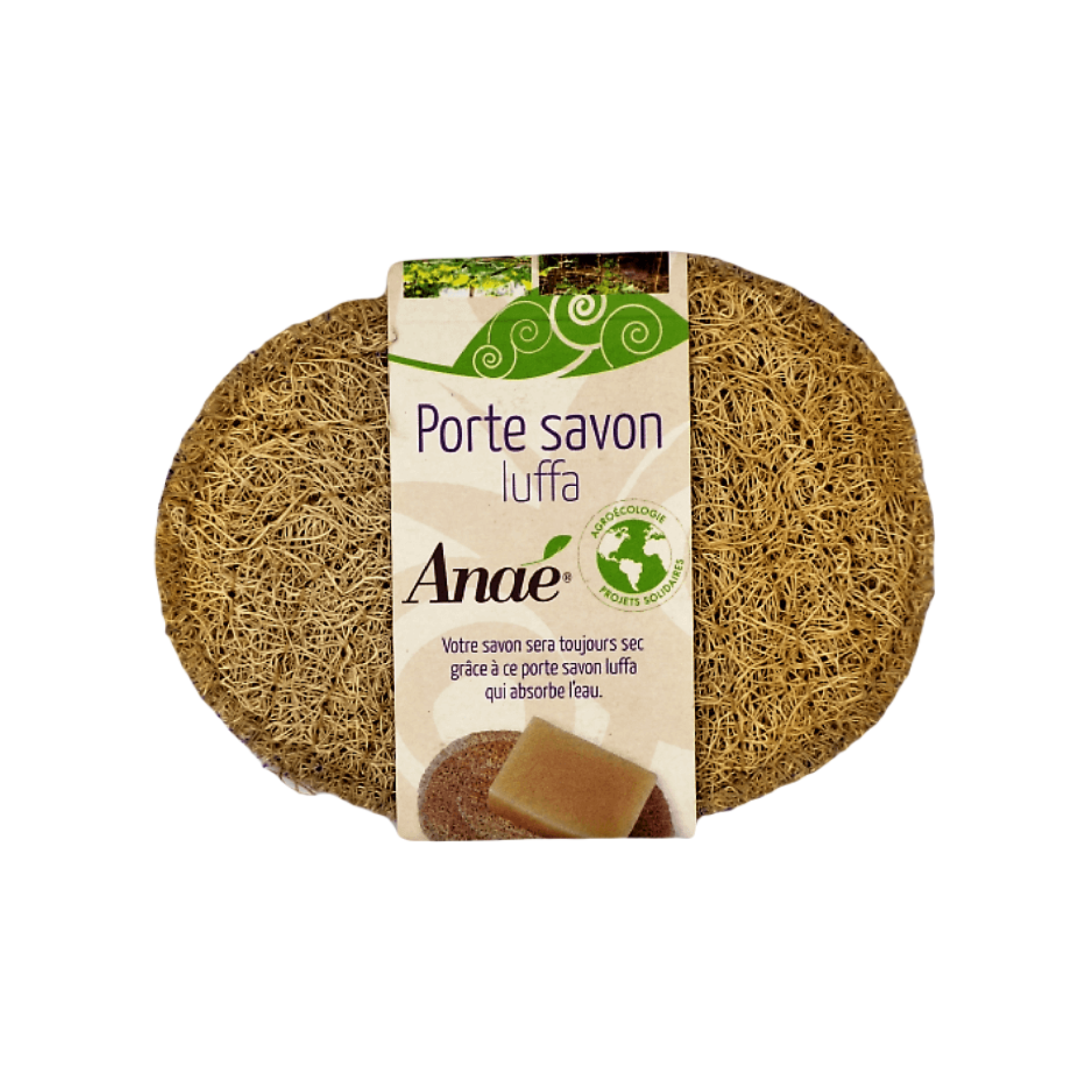 Anaé by Ecodis Lufa podložka na tuhé mýdlo - vstřebá přebytečnou vodu Ecodis