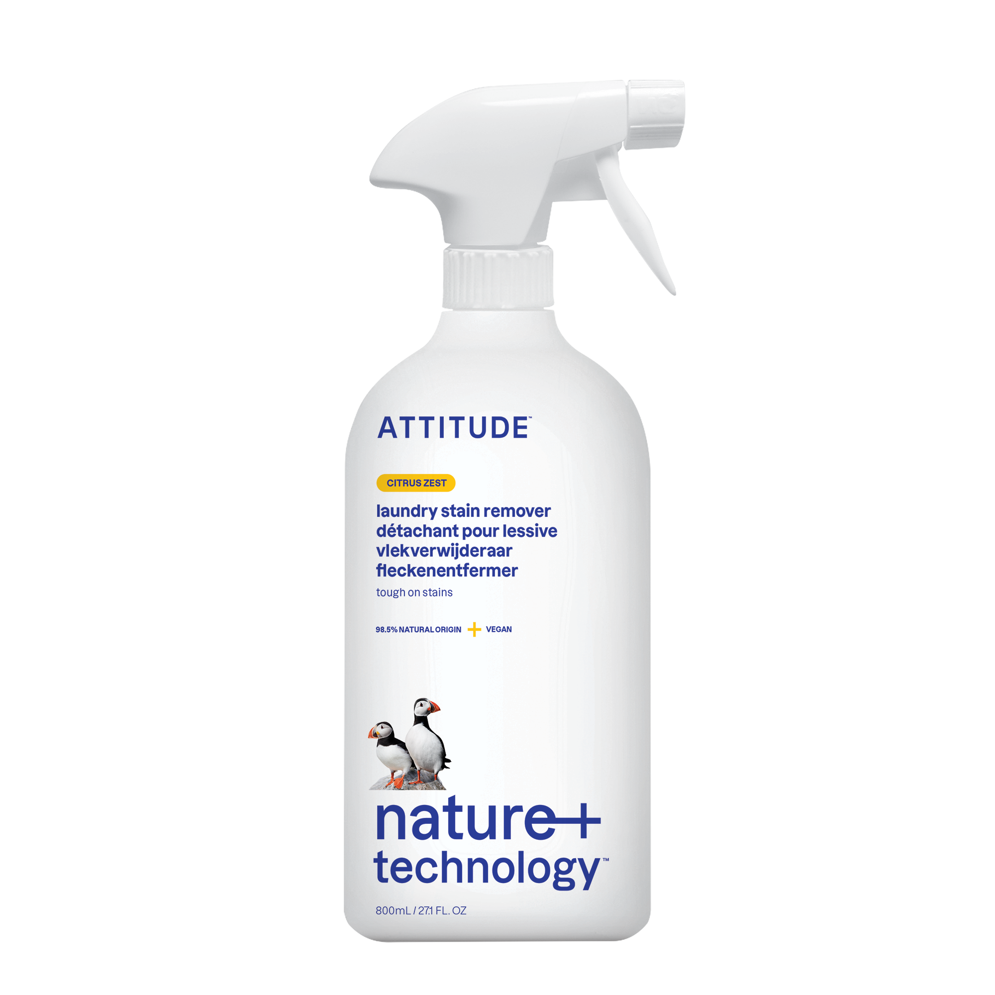 Attitude Odstraňovač skvrn s vůní citronové kůry s rozprašovačem (800 ml) Attitude