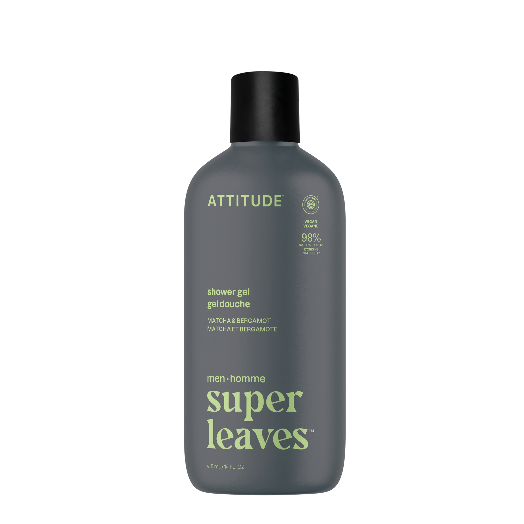 Attitude Pánský sprchový gel Super leaves - Matcha & Bergamot (415 ml) Attitude