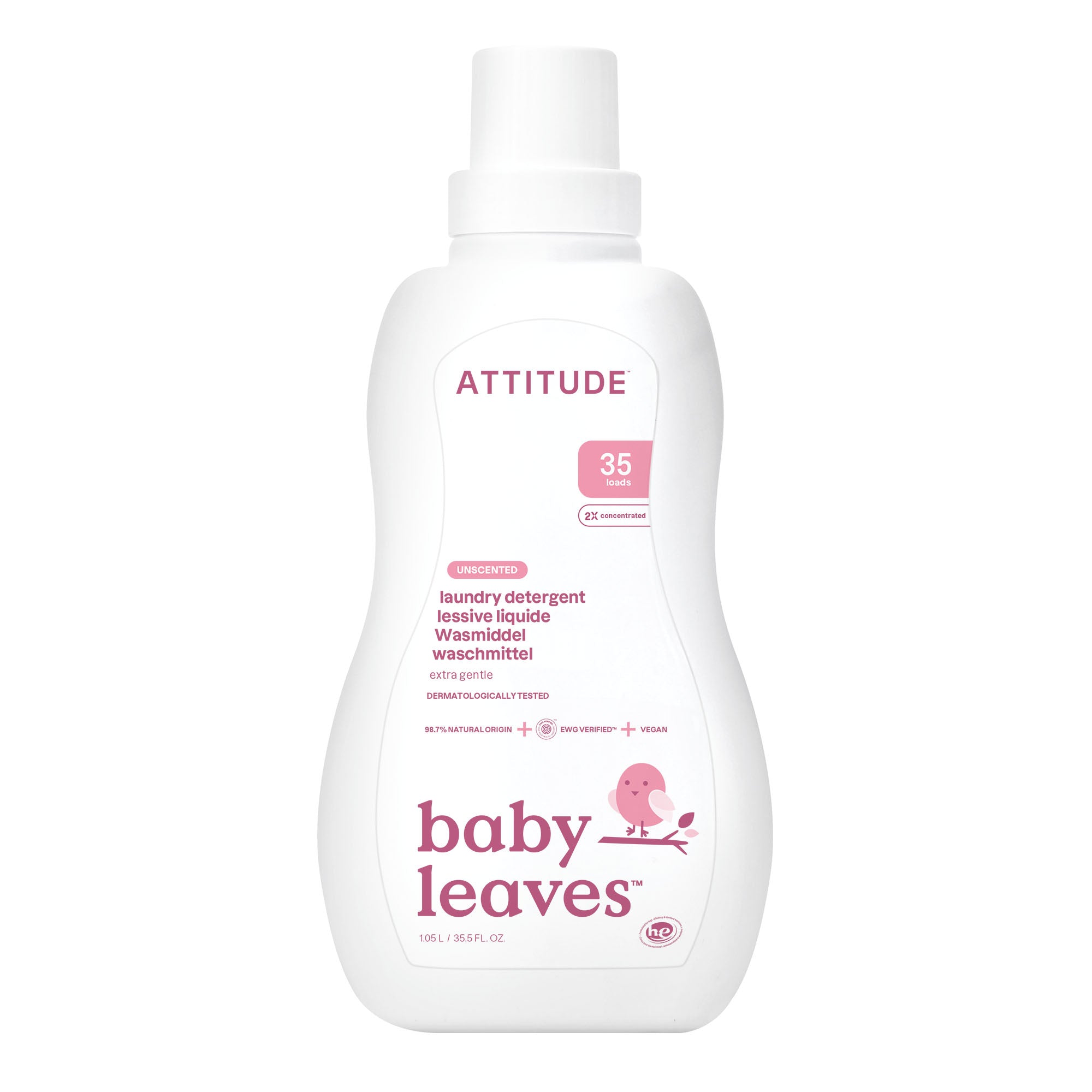 Attitude Prací gel pro děti bez vůně (1050 ml) Attitude