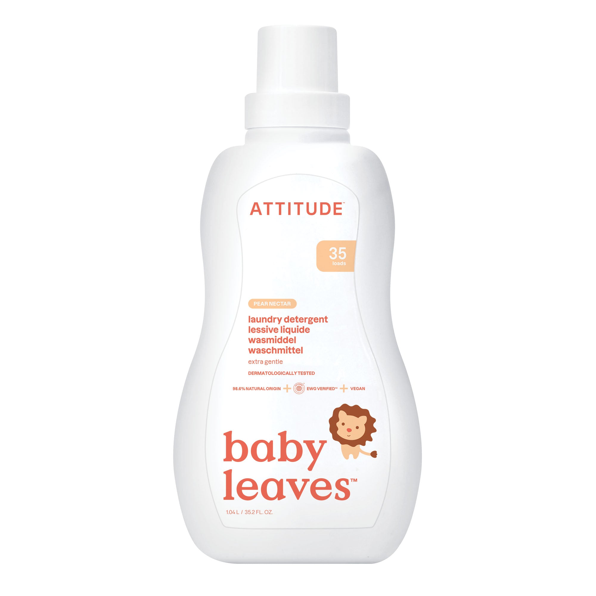 Attitude Prací gel pro děti s vůní hruškové šťávy (1040 ml) Attitude