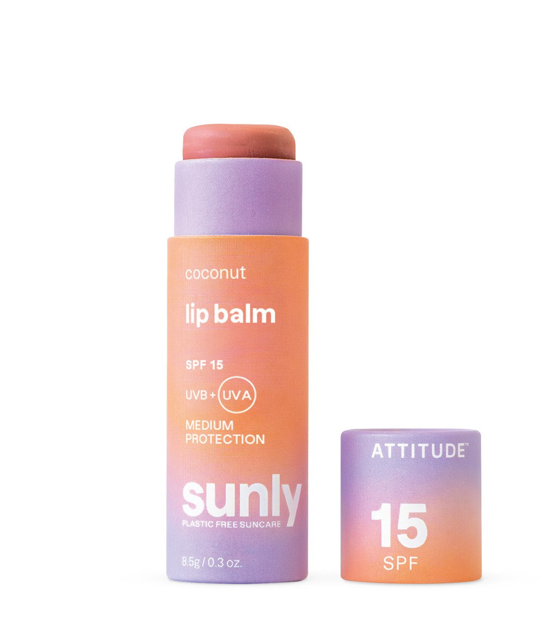 Attitude Tónující balzám na rty SPF 15 s vůní kokosu (8