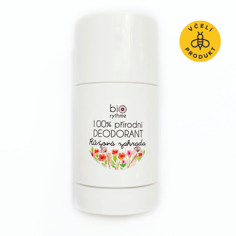Biorythme Tuhý deodorant Růžová zahrada - 80 g - květinová ženská vůně Biorythme