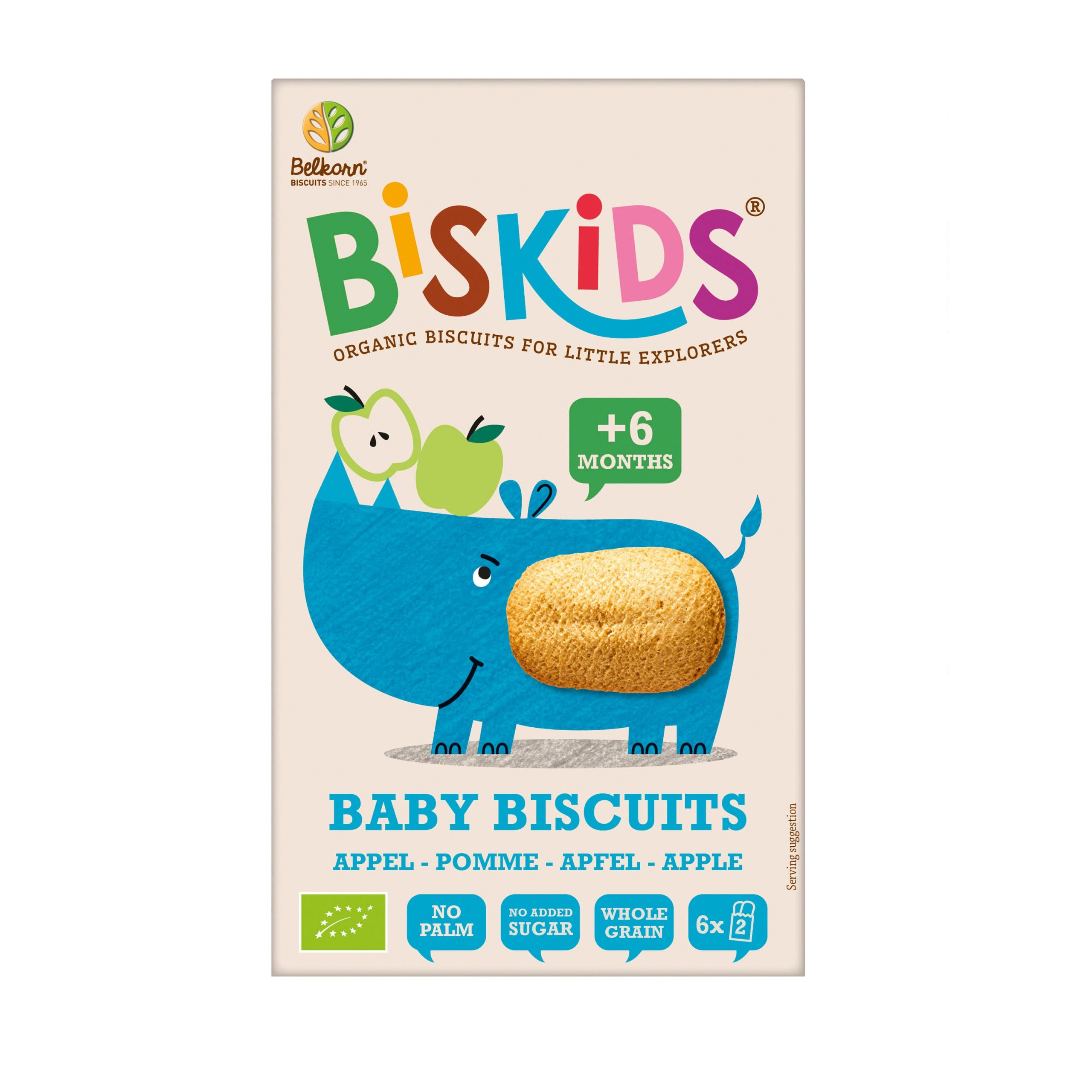 Biskids Sušenky celozrnné měkké dětské 6M+ BIO (120 g) - bez přidaného cukru BISkids