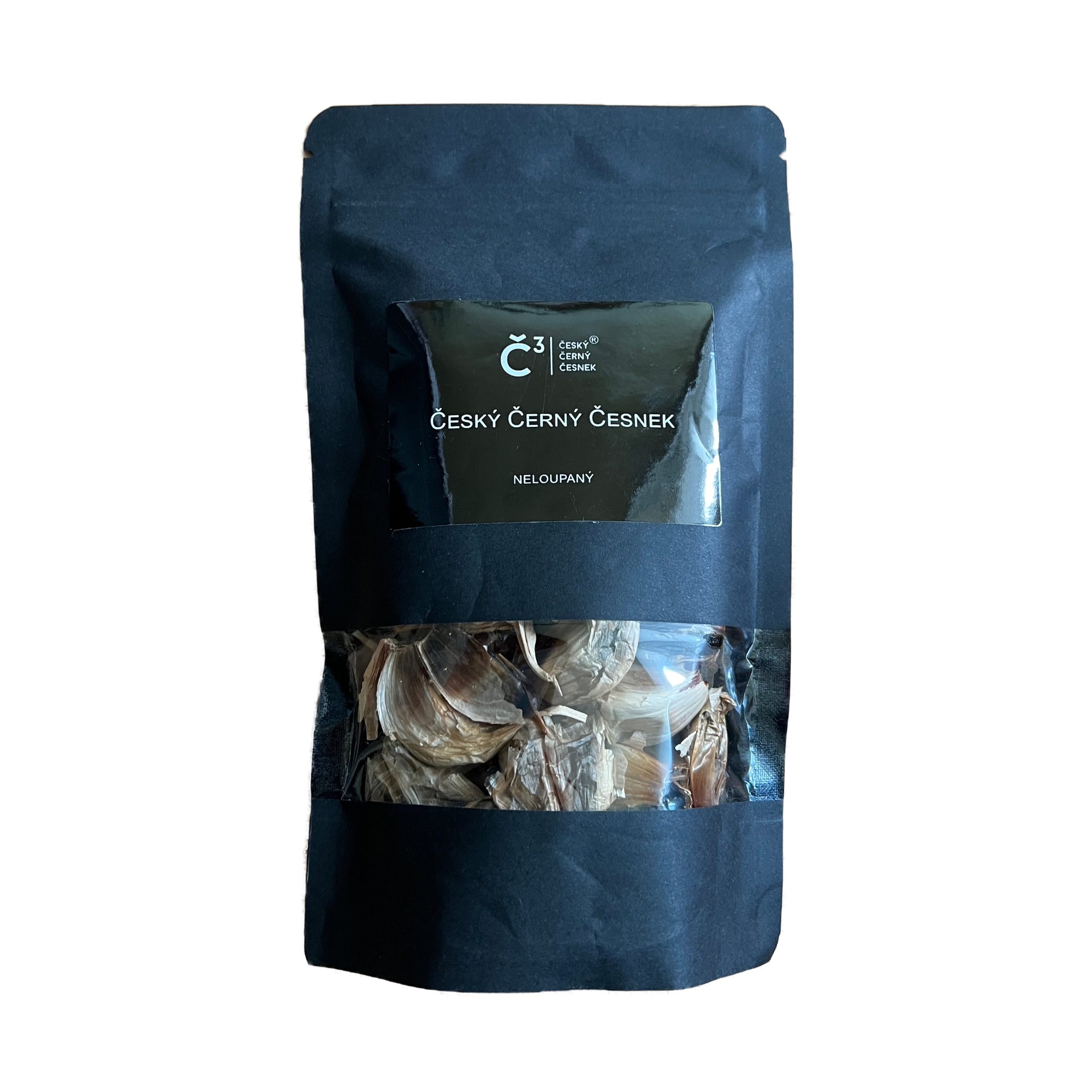 Česnek černý český neloupaný 150 g   BLACK GARLIC Český černý česnek