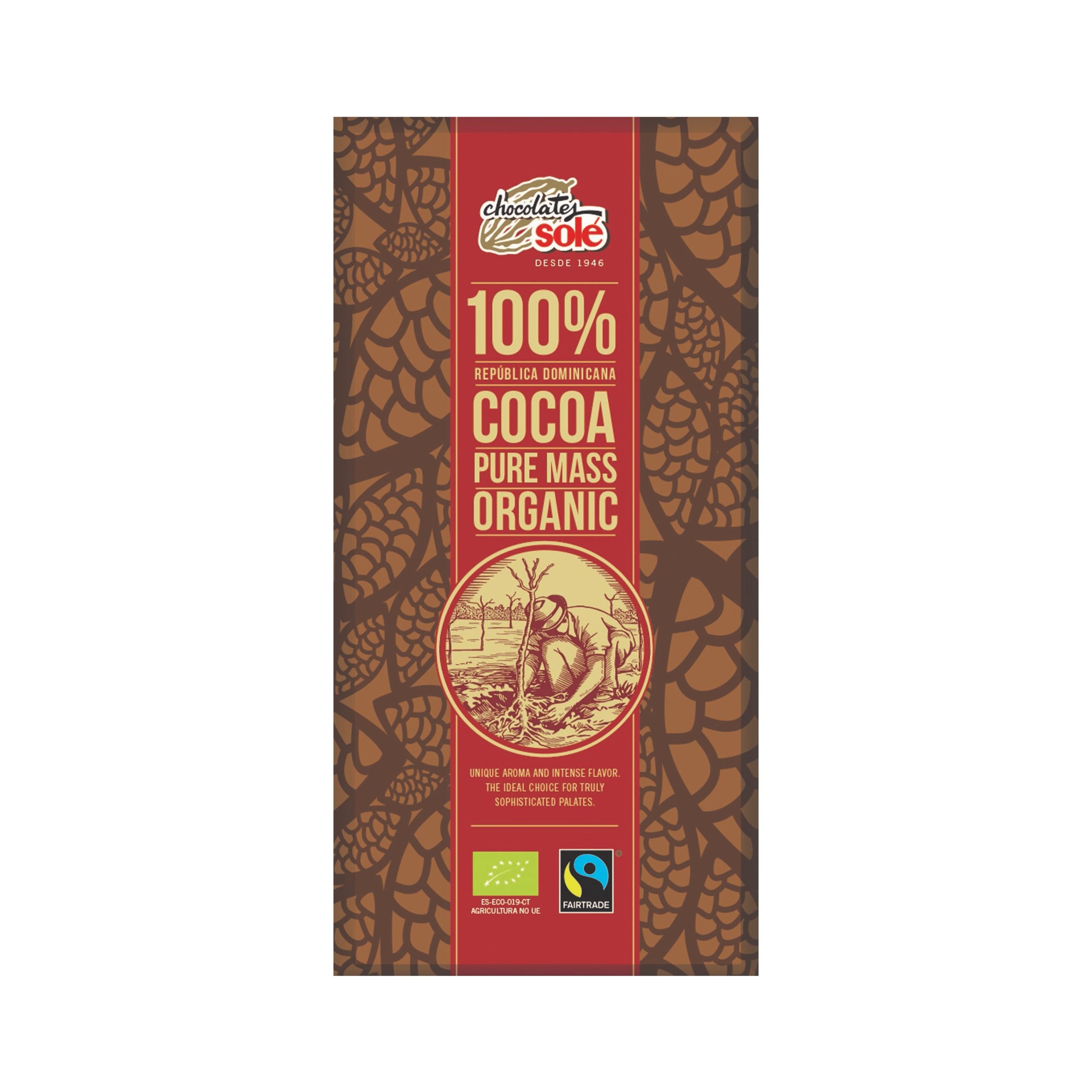 Čokoláda hořká 100 % 90 g BIO   SOLÉ SOLÉ