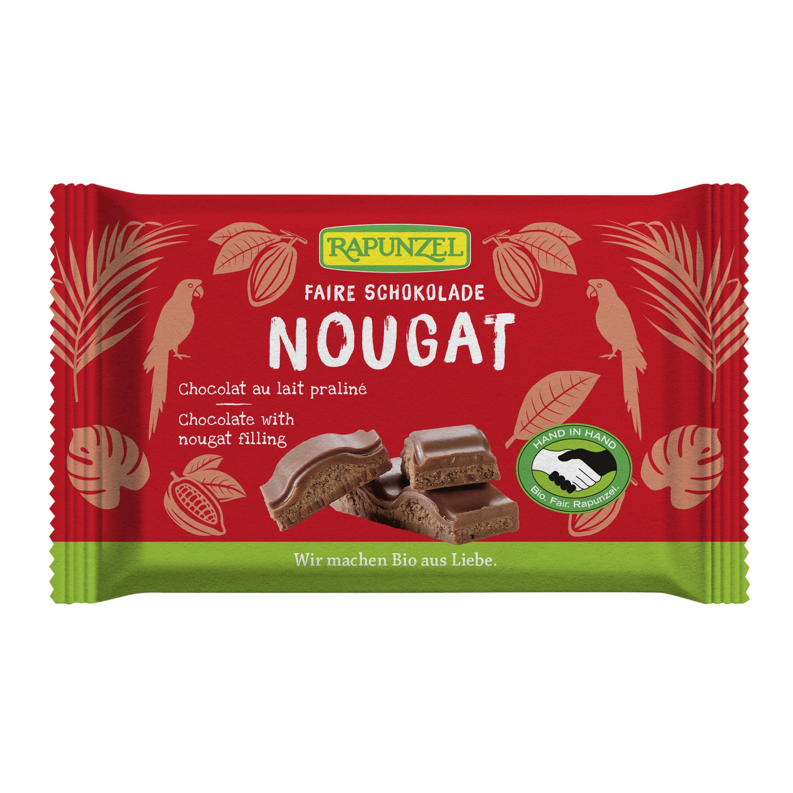 Čokoláda mléčná s nugátem 100 g BIO   RAPUNZEL Rapunzel