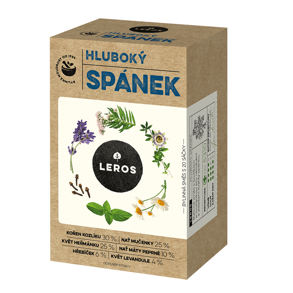LEROS Bylinný čaj Hluboký spánek - nálev. sáčky (20 x 1 g) - pro lepší kvalitu spánku LEROS