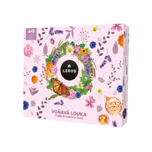 LEROS D&aacute;rkov&aacute; sada bylinn&yacute;ch čajů Voňav&aacute; louka - n&aacute;lev. s&aacute;čky (6 x 5 ks) - 6 bylinn&yacute;ch směs&iacute; LEROS