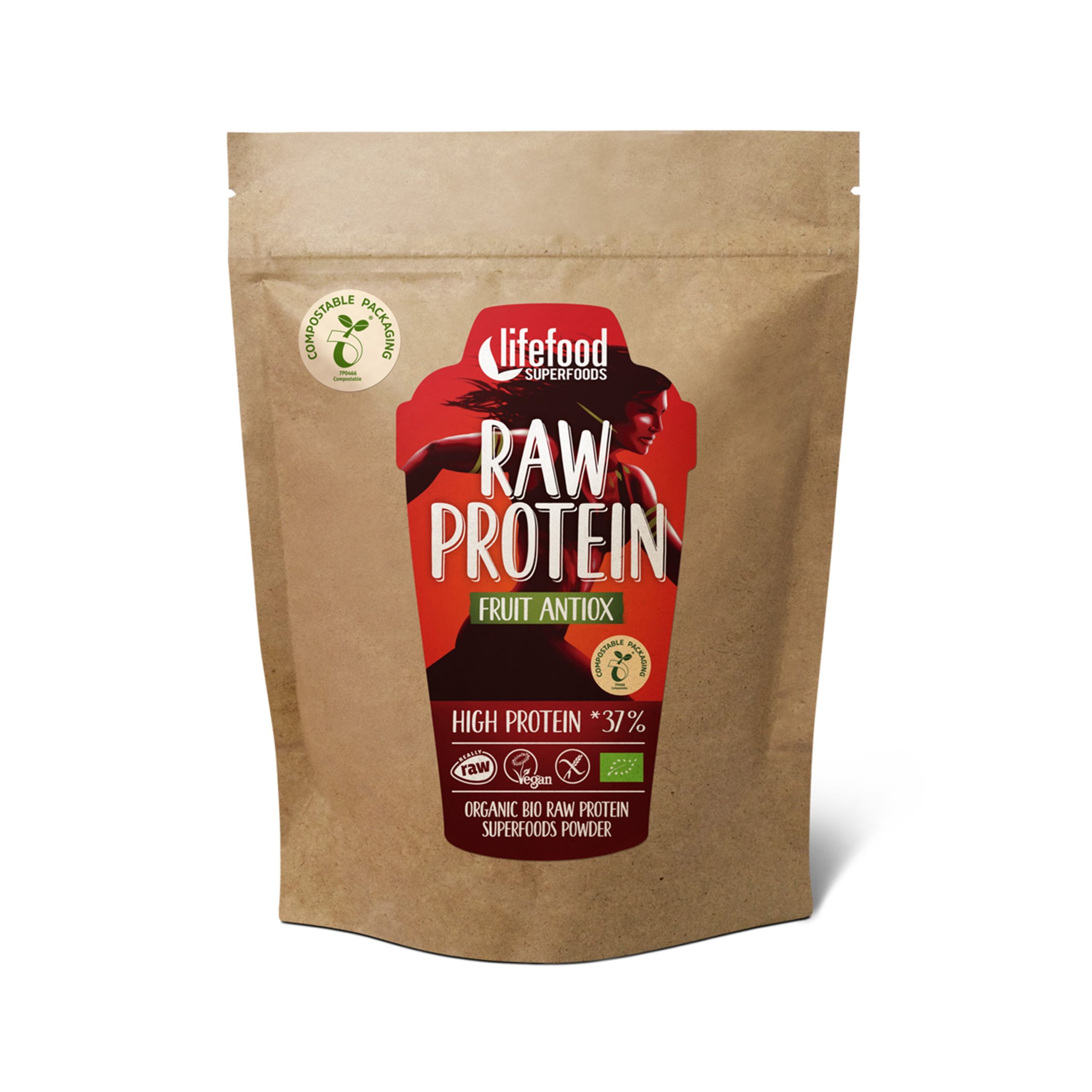 Lifefood Protein ovocný RAW BIO  (450 g) - veganský protein bez umělých sladidel Lifefood
