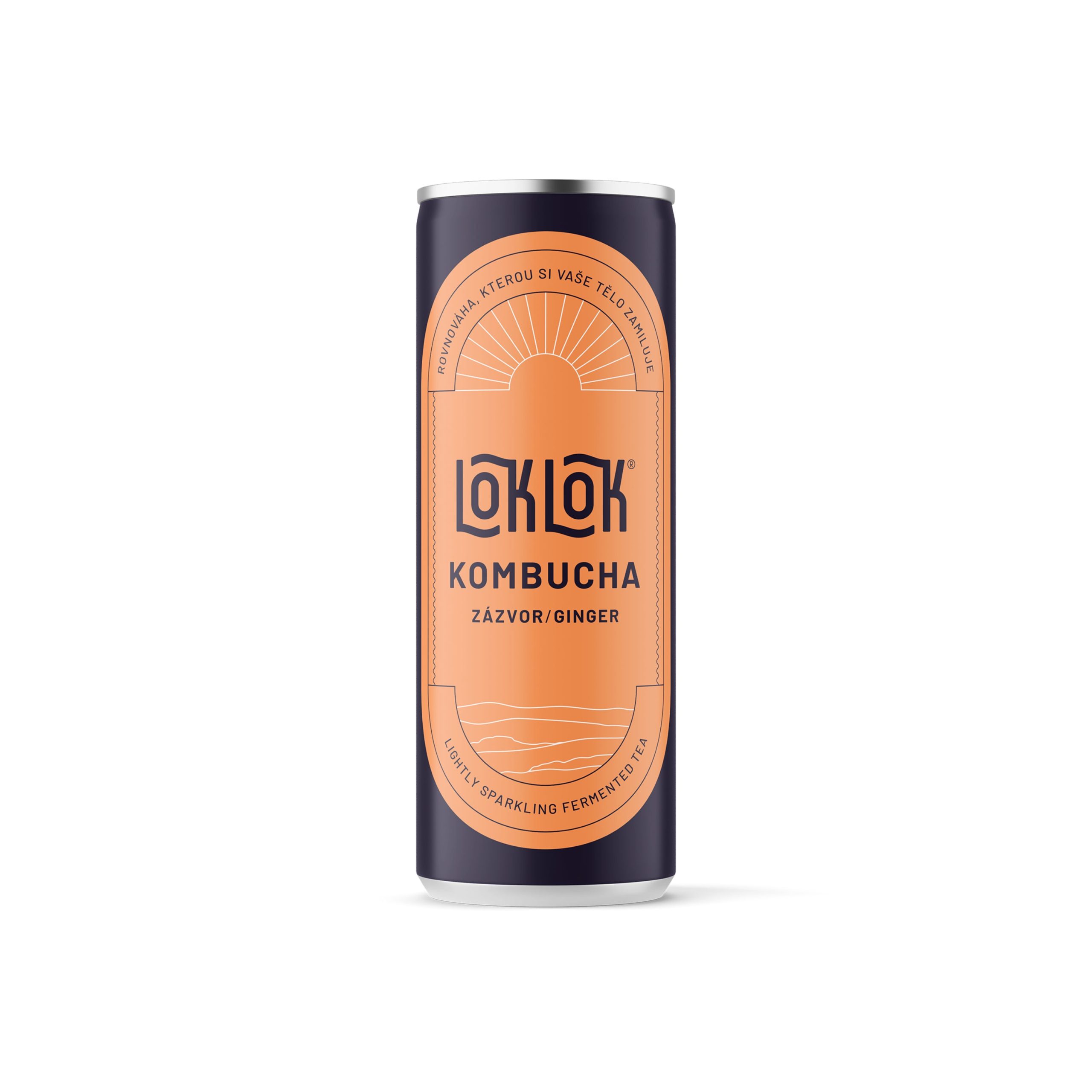Loklok Kombucha zázvor plech (330 ml) LOKLOK