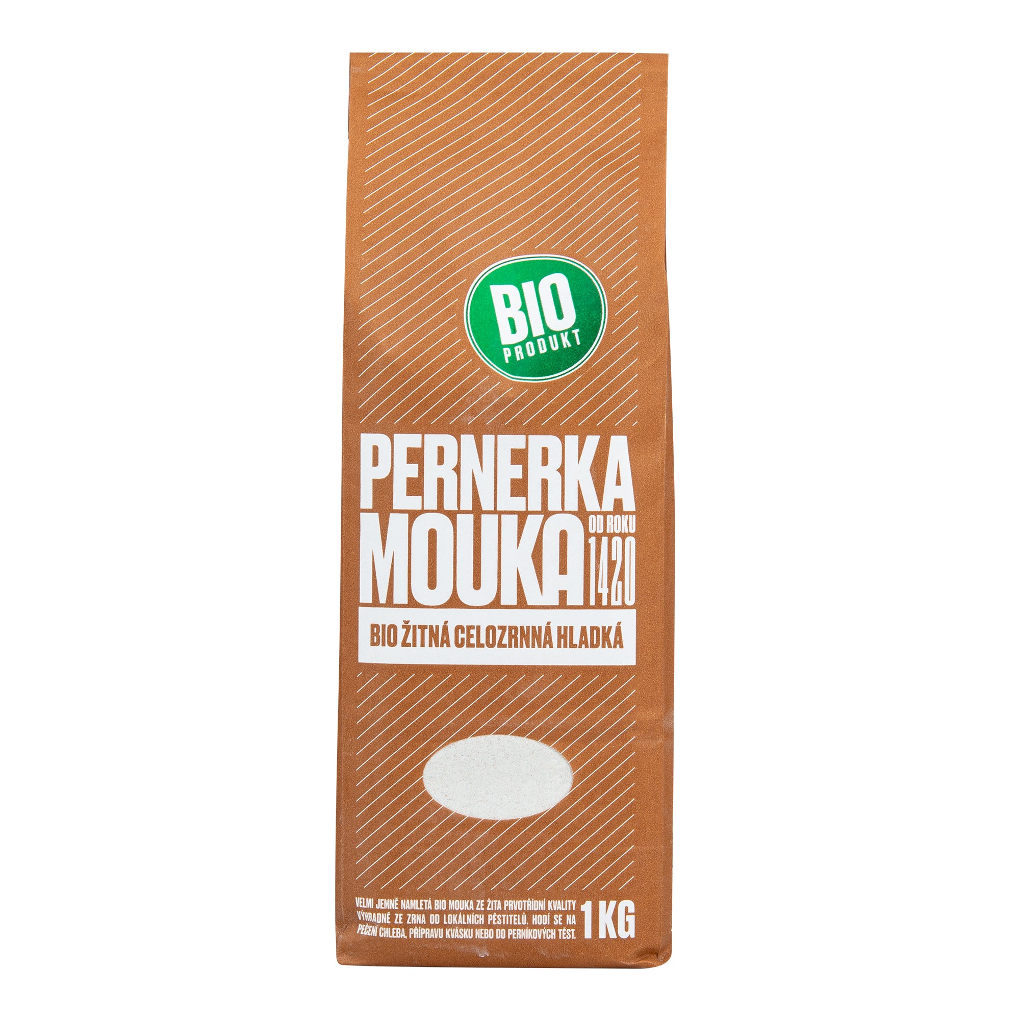 Mouka žitná celozrnná hladká 1 kg BIO   PERNERKA Pernerka