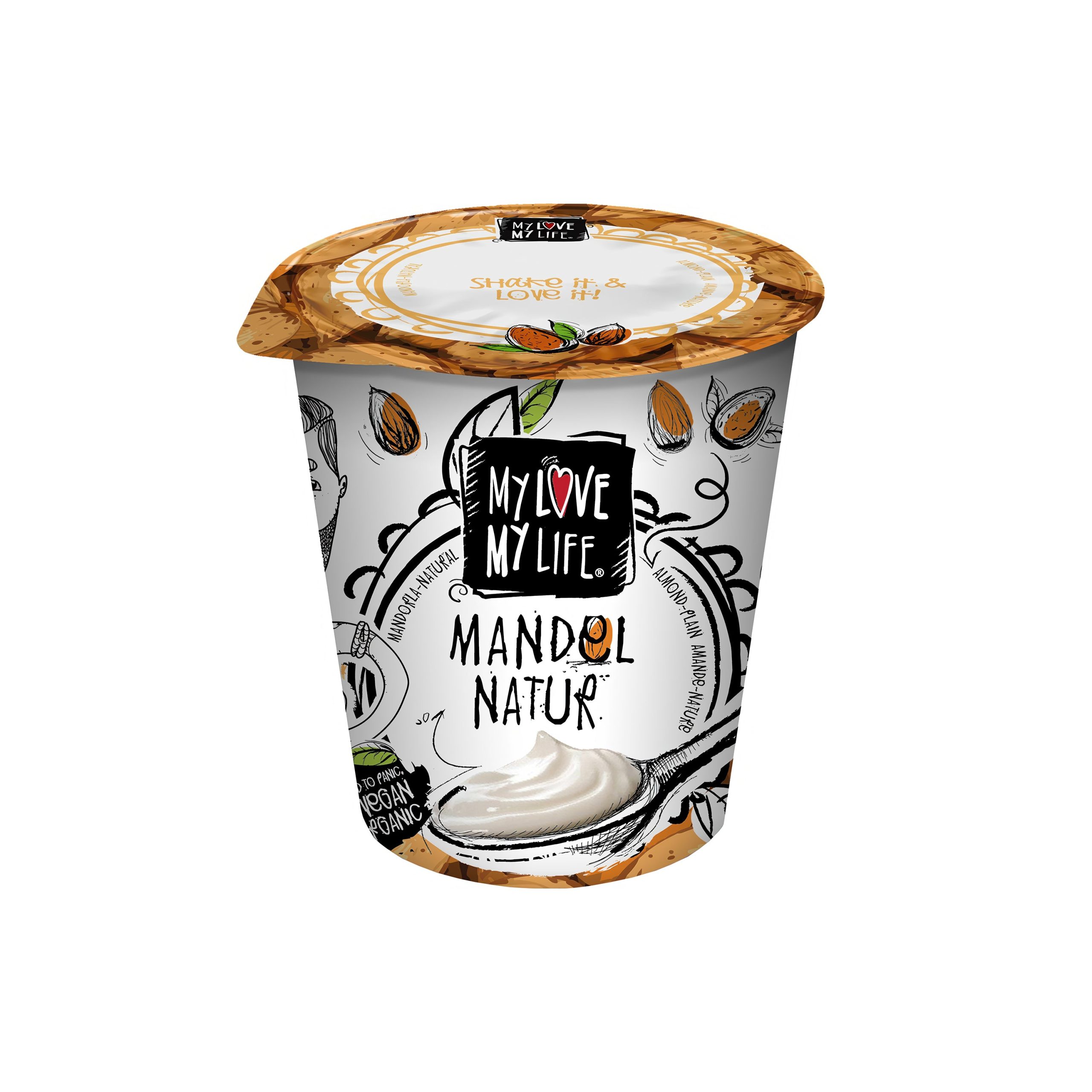 My Love My Life Zakysaný mandlový bílý BIO (125 g) My Love My Life