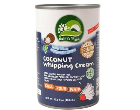 Nature's Charm Kokosová alternativa šlehačky (400 ml) - 100% rostlinná náhrada smetany Nature's Charm