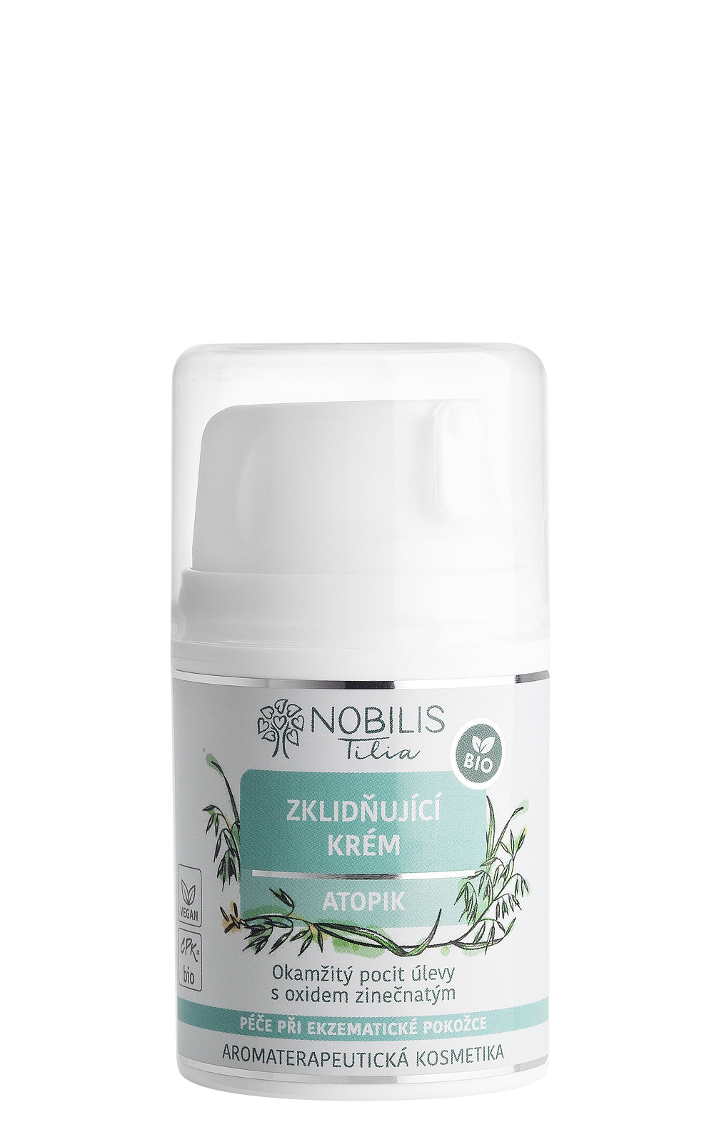 Nobilis Tilia Atopik Zklidňující krém BIO (50 ml) - vhodný pro atopickou pokožku Nobilis Tilia