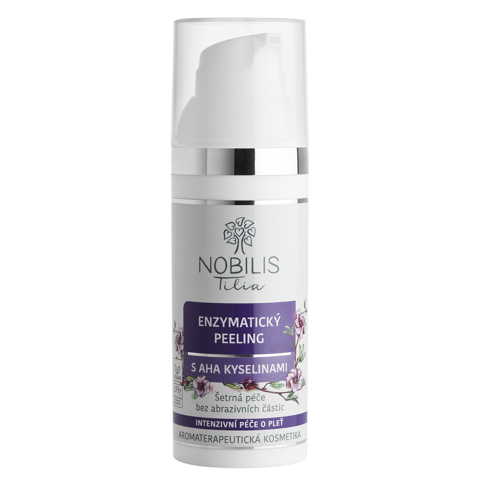 Nobilis Tilia Enzymatický pleťový peeling s AHA kyselinami (50 ml) - bez drsných abrazivních částic Nobilis Tilia