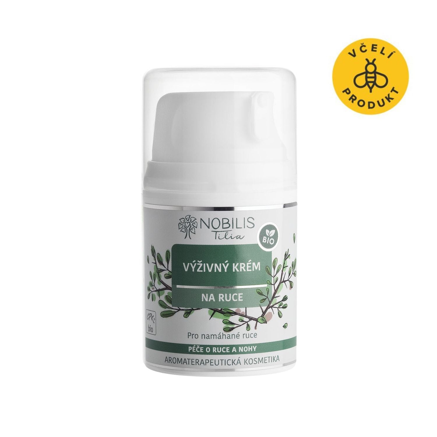 Nobilis Tilia Vyživující krém na ruce s myrhou (50 ml) - na vysušenou a popraskanou pokožku Nobilis Tilia