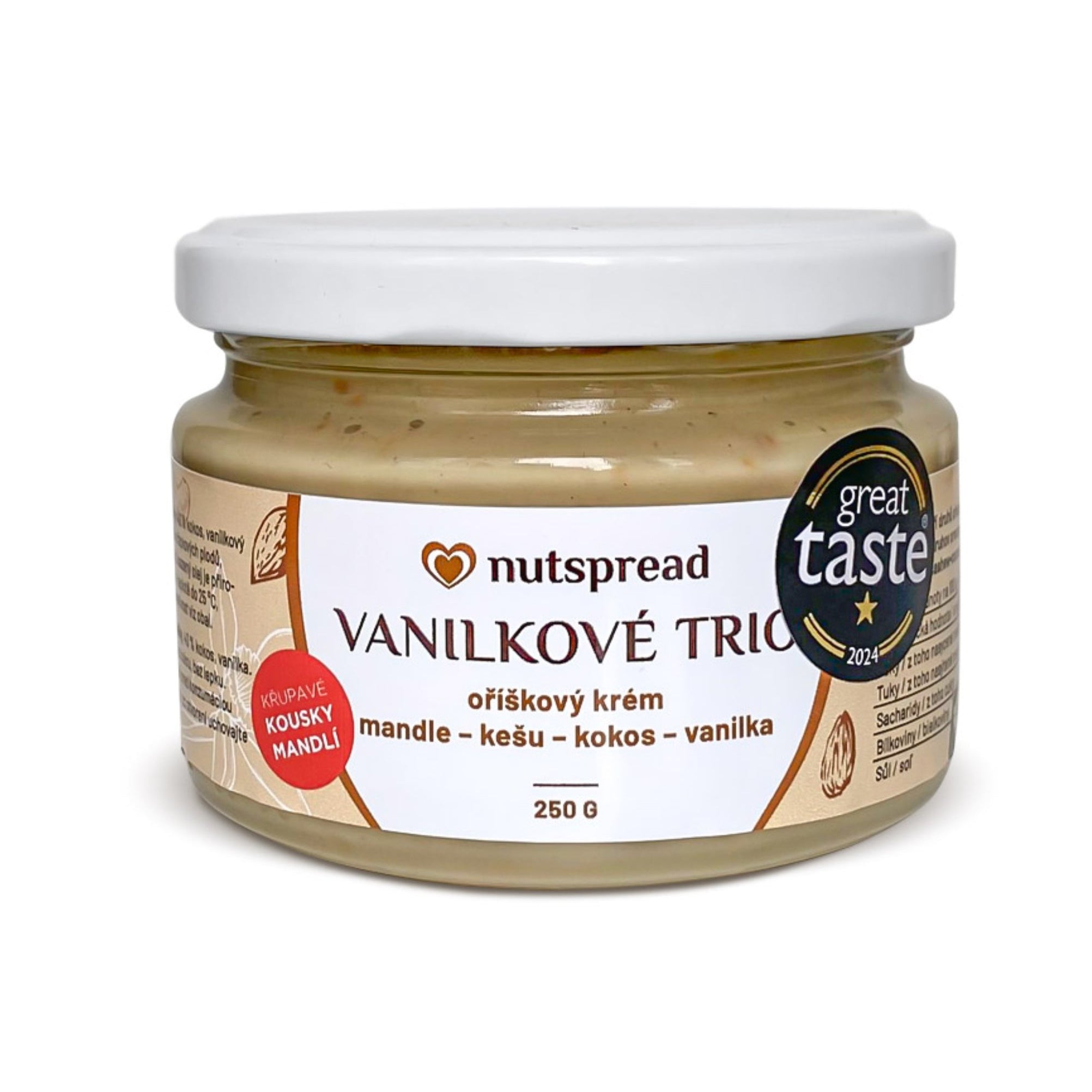 Nutspread Krém ořechový Vanilkové Trio (250 g) Nutspread