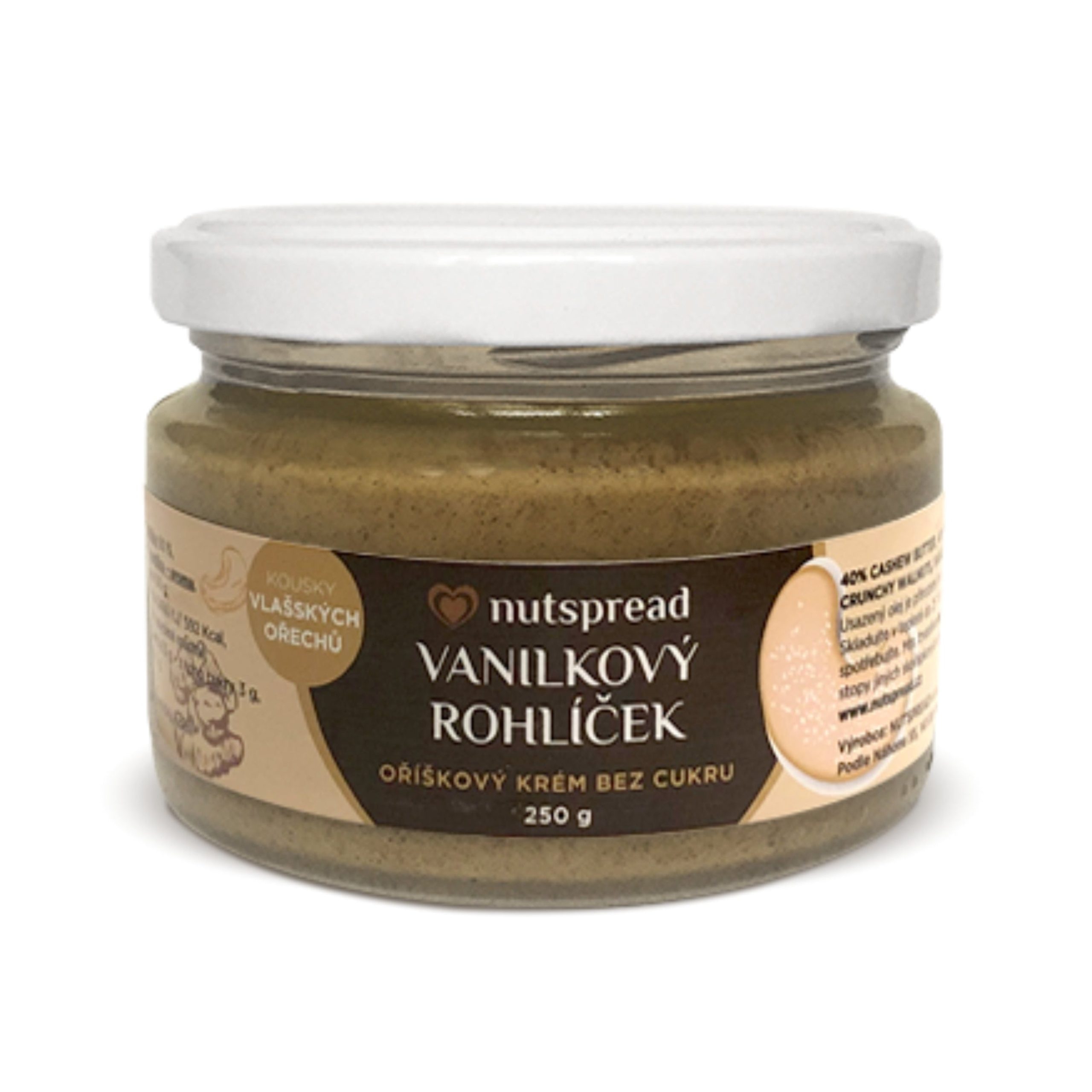 Nutspread Krém ořechový Vanilkový rohlíček (250 g) Nutspread