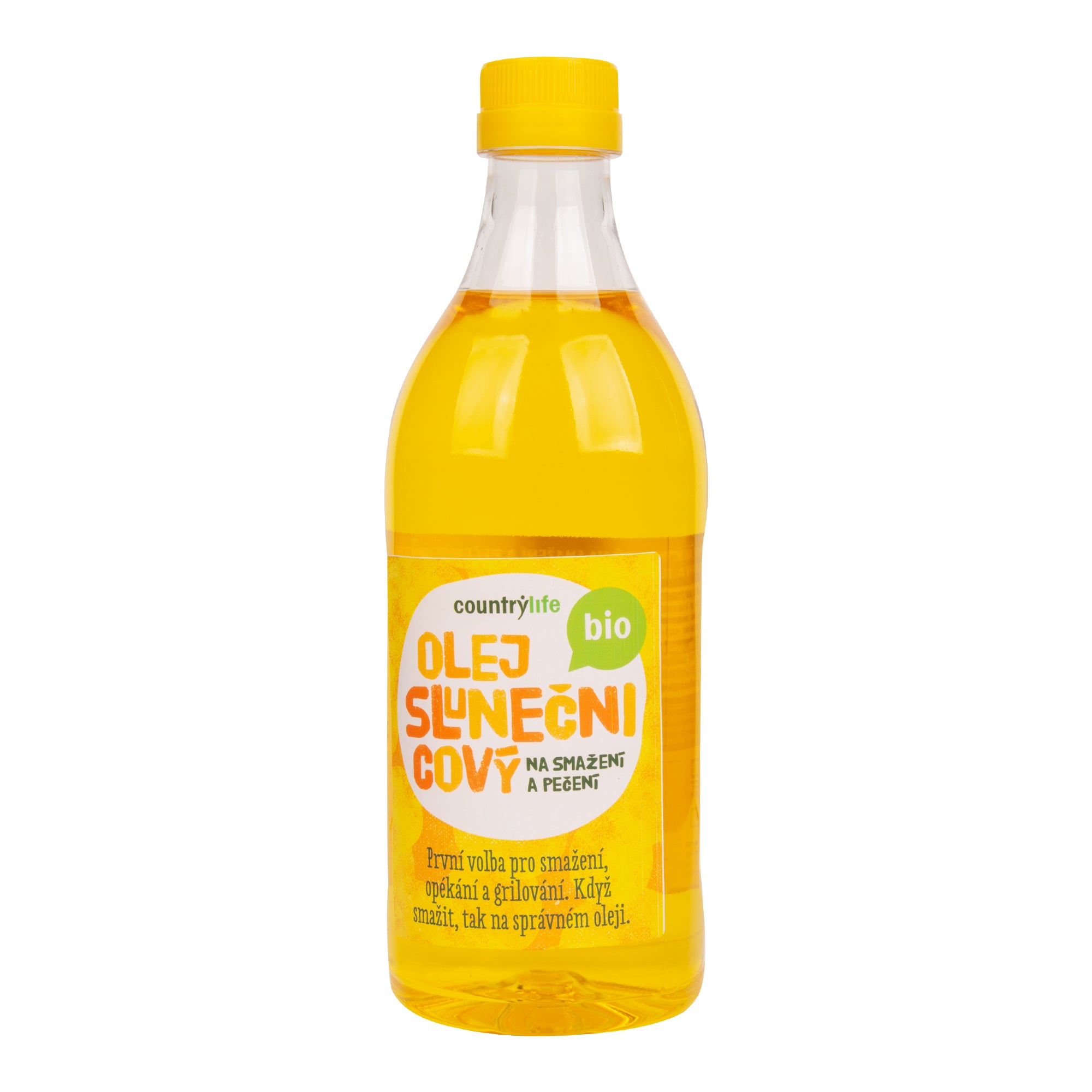 Olej slunečnicový lisovaný za studena na smažení a pečení 1 l BIO   COUNTRY LIFE Country Life