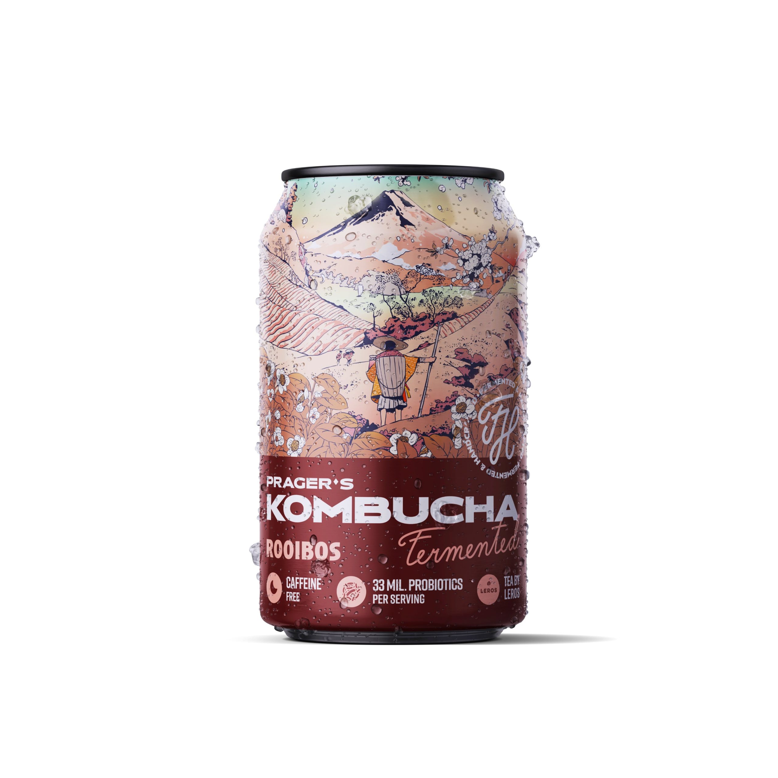 PRAGER'S Kombucha Rooibos plech (330 ml) PRAGER’S