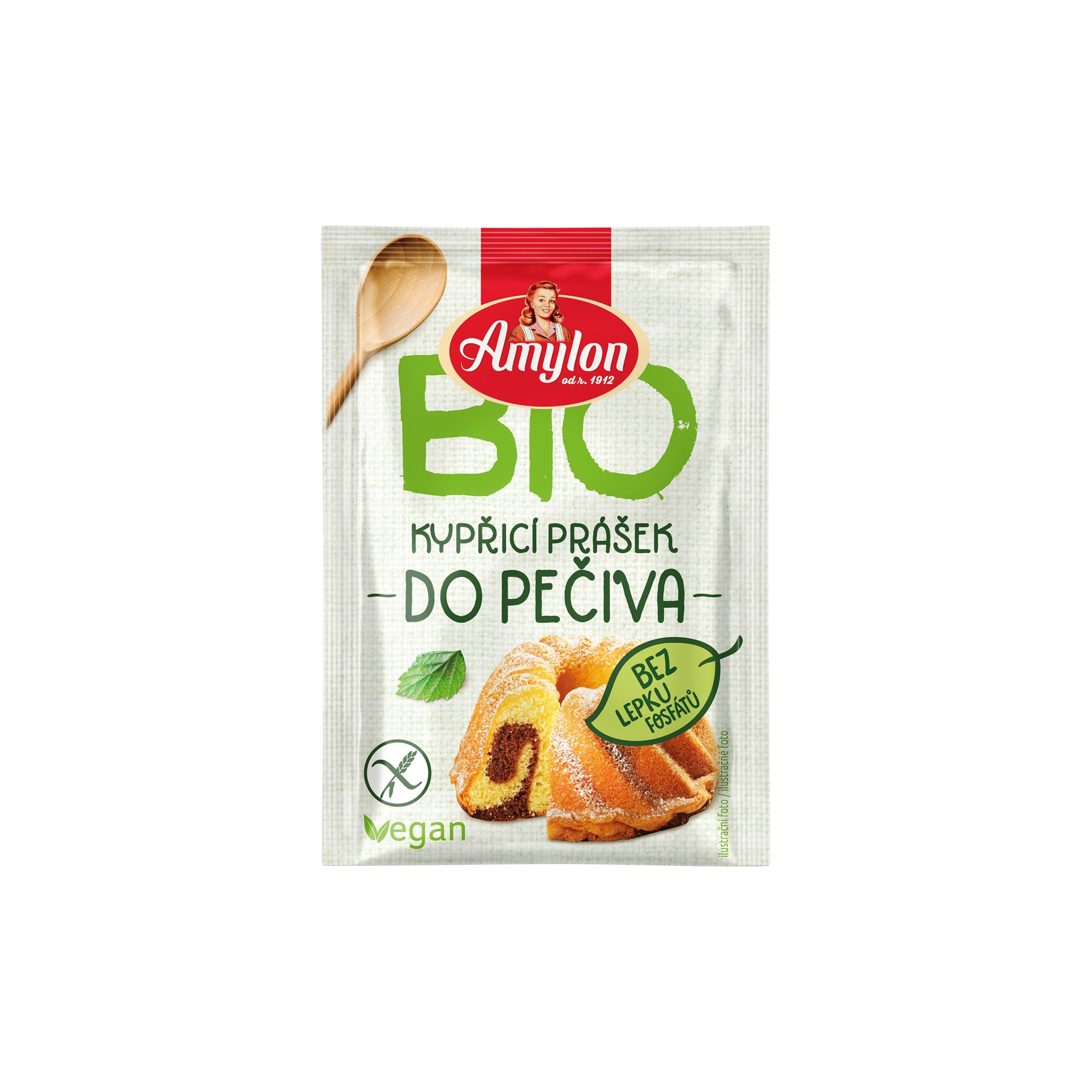 Prášek kypřicí do pečiva bez fosfátů bezlepkový 12 g BIO   AMYLON Amylon