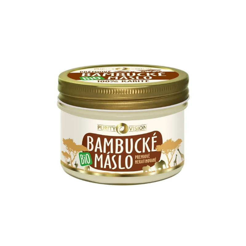 Purity Vision Bambucké máslo BIO - 200 ml - nerafinované a 100% čisté Purity Vision