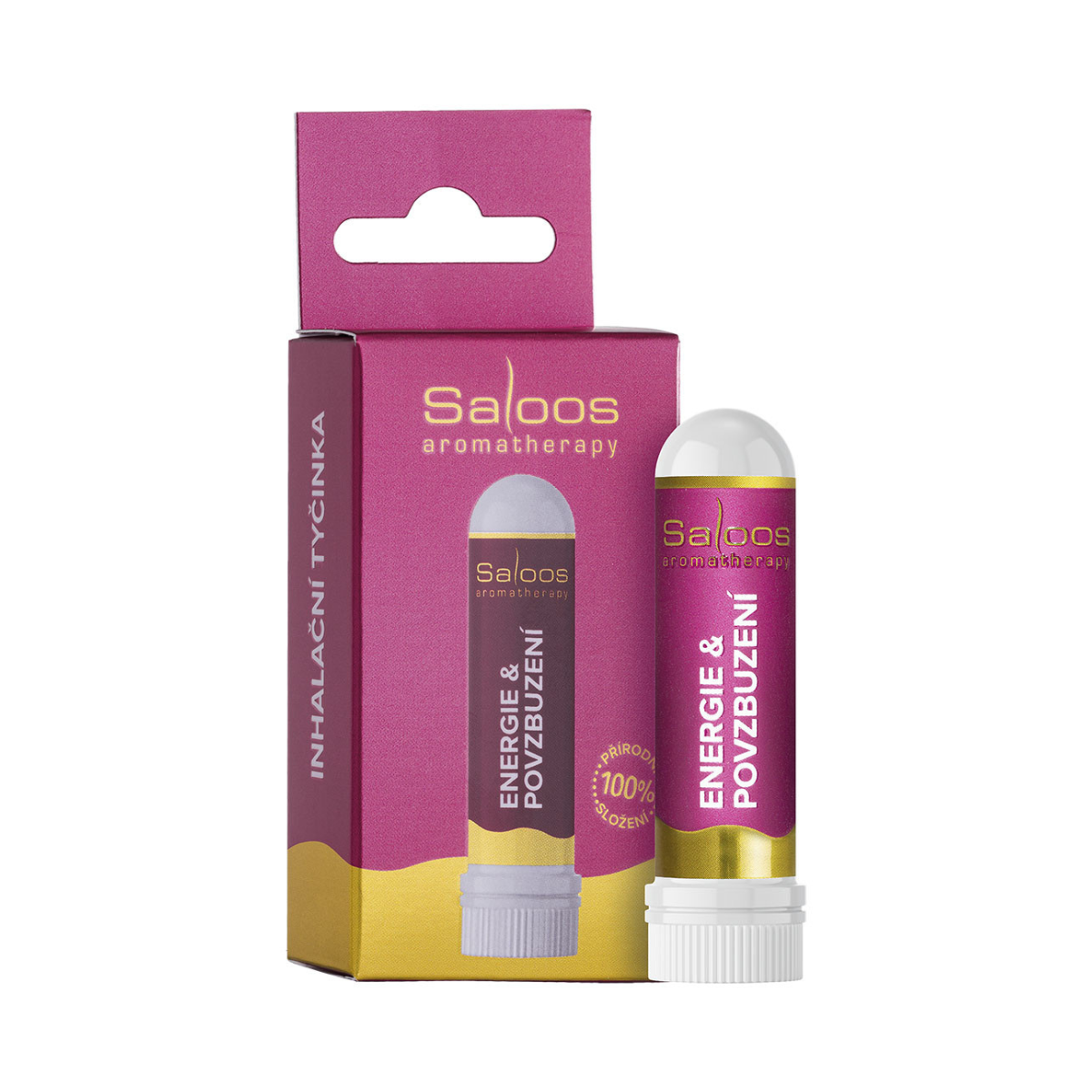 Saloos Inhalační tyčinka Energie & Povzbuzení - s povzbuzující vůní Saloos