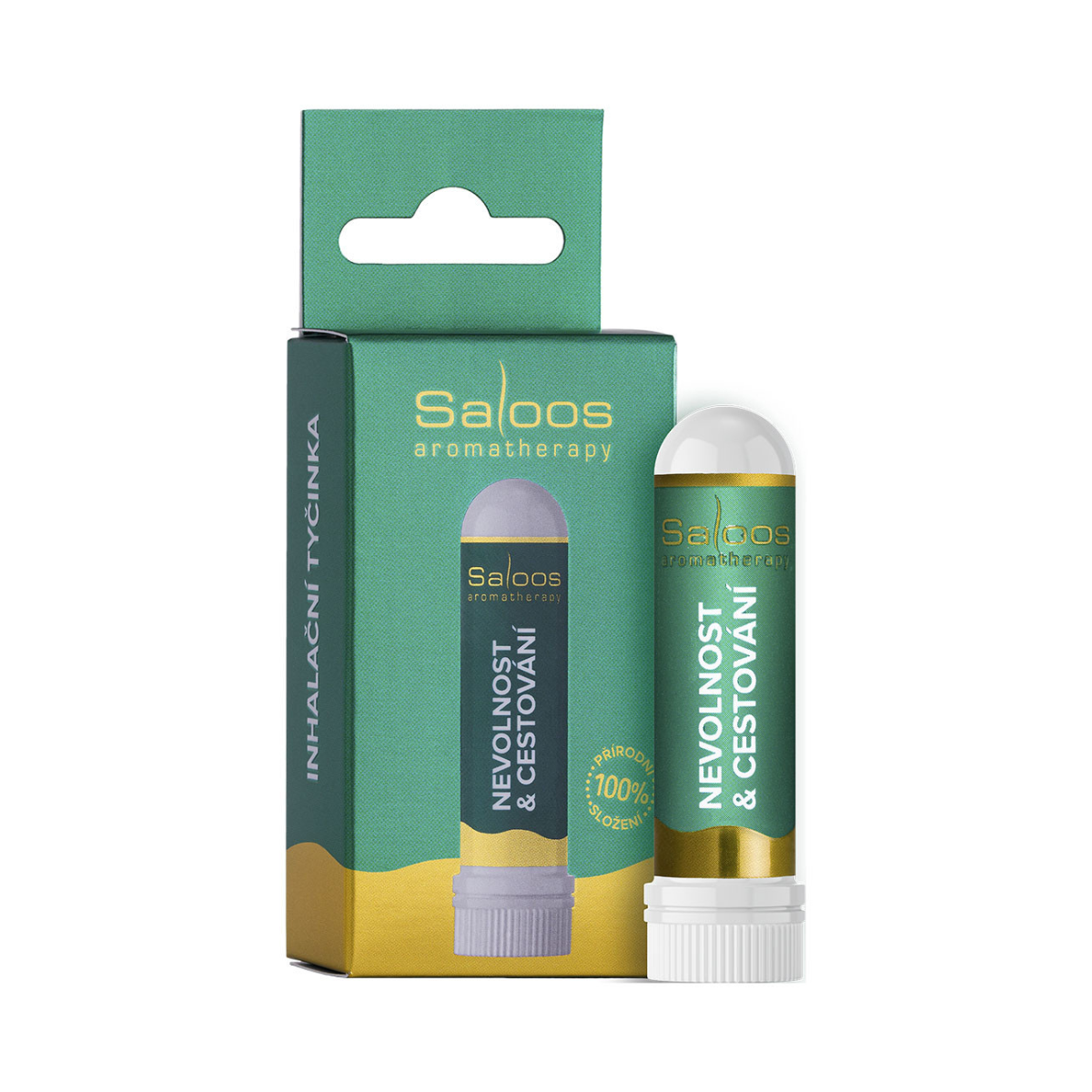 Saloos Inhalační tyčinka Nevolnost & Cestování - úleva při nevolnosti různého původu Saloos