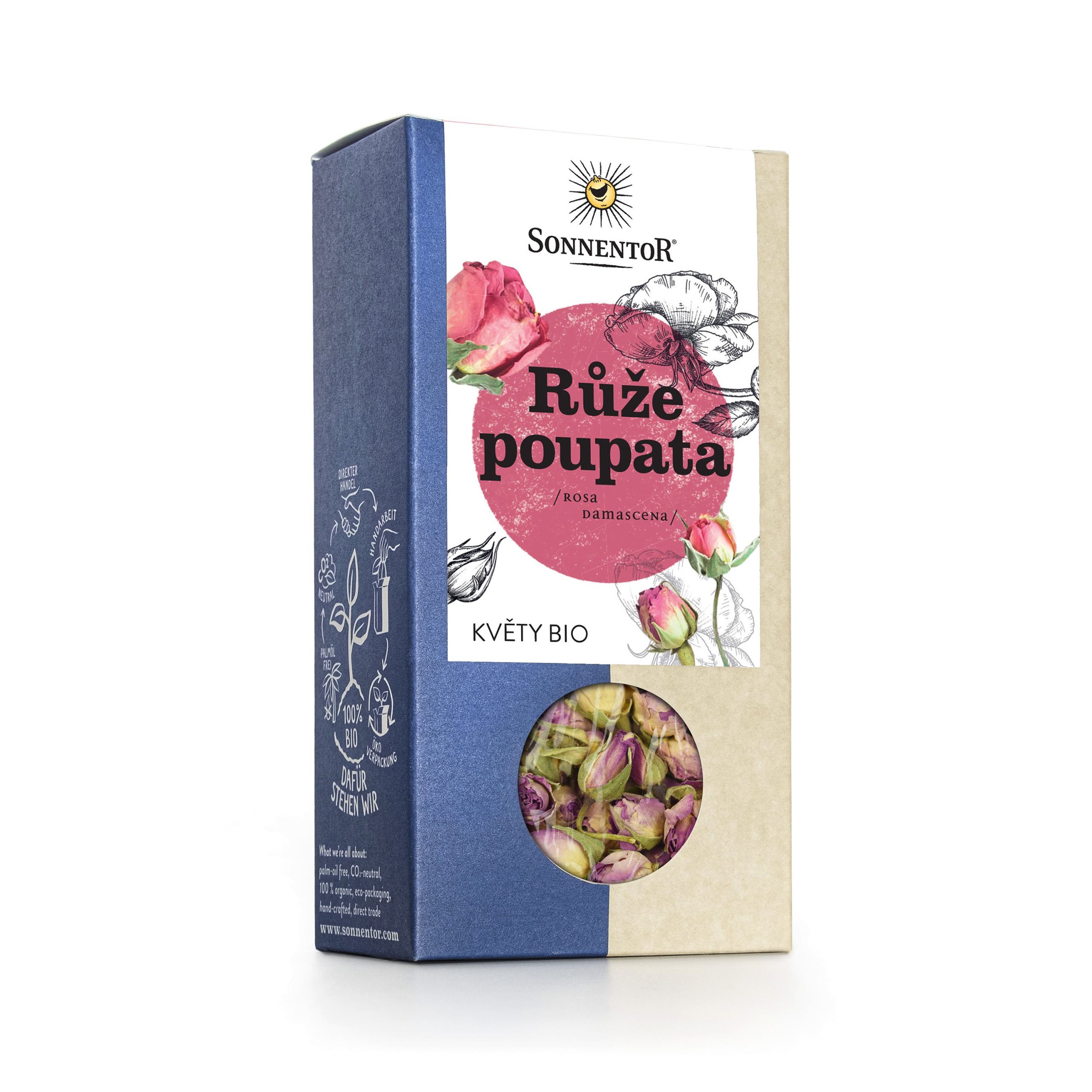 Sonnentor Růže květ (poupata) BIO - sypaný (30 g) - od lokálních pěstitelů Sonnentor