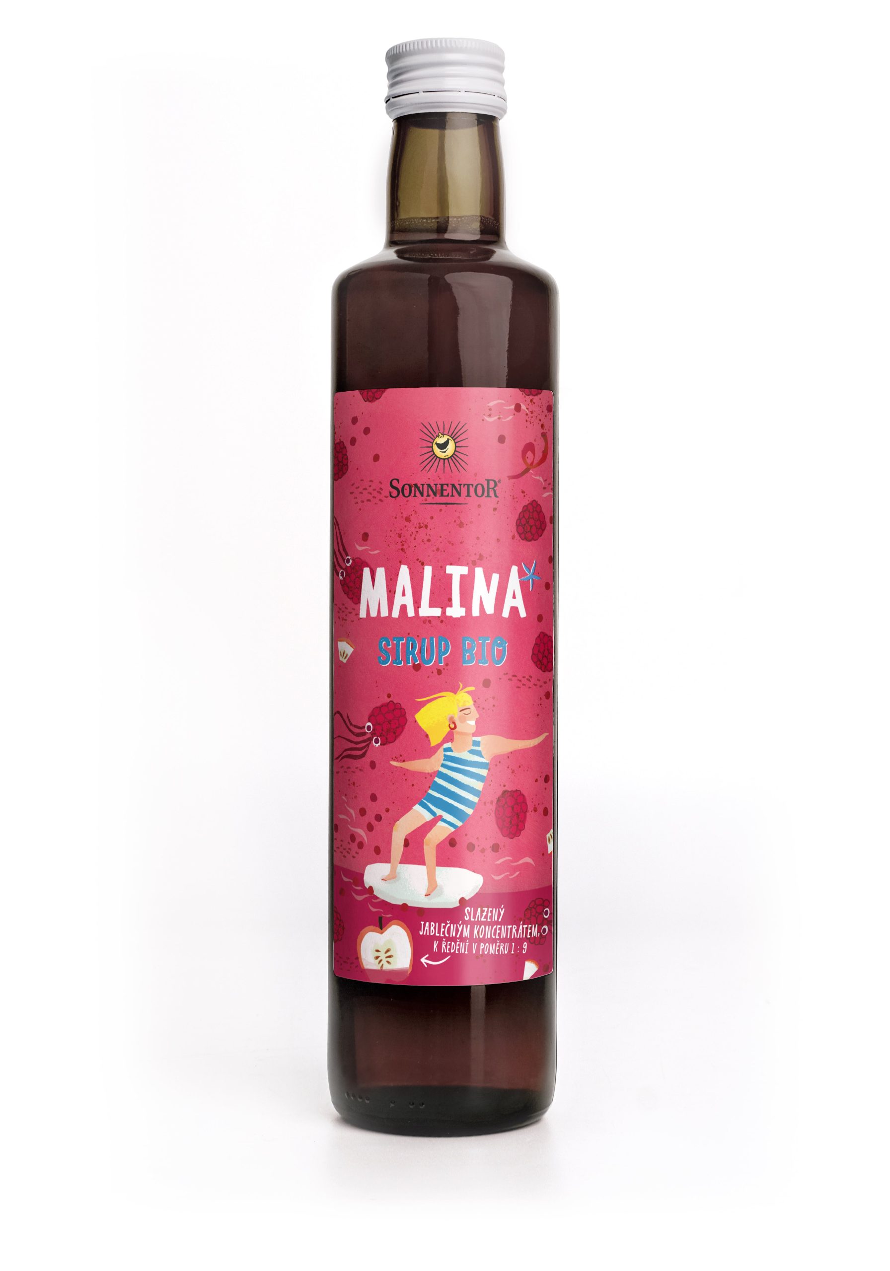 Sonnentor Sirup BIO - Malina (500 ml) - osvěžení bez přidaného cukru Sonnentor