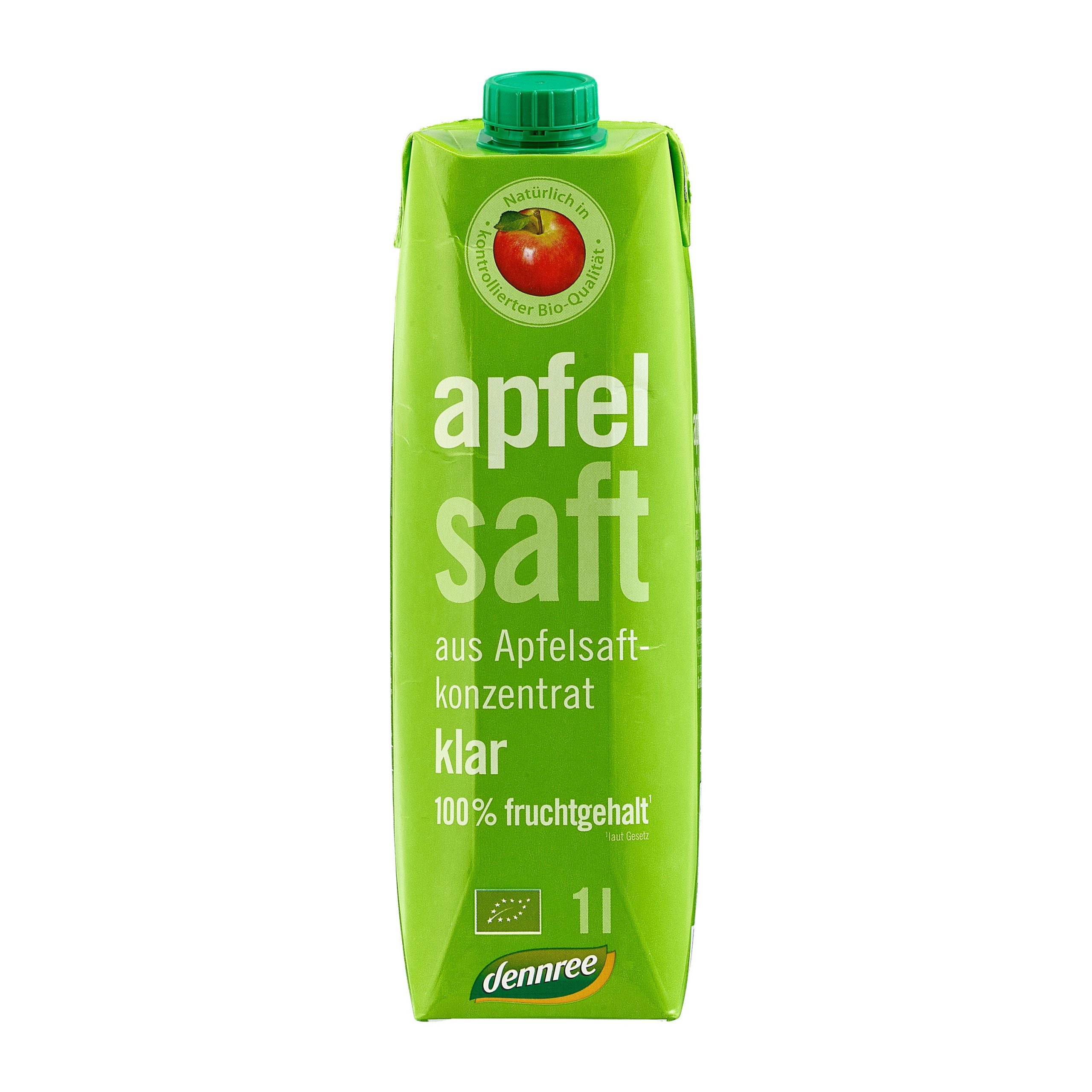 Šťáva jablečná z koncentrátu 1 l BIO   DENNREE Dennree