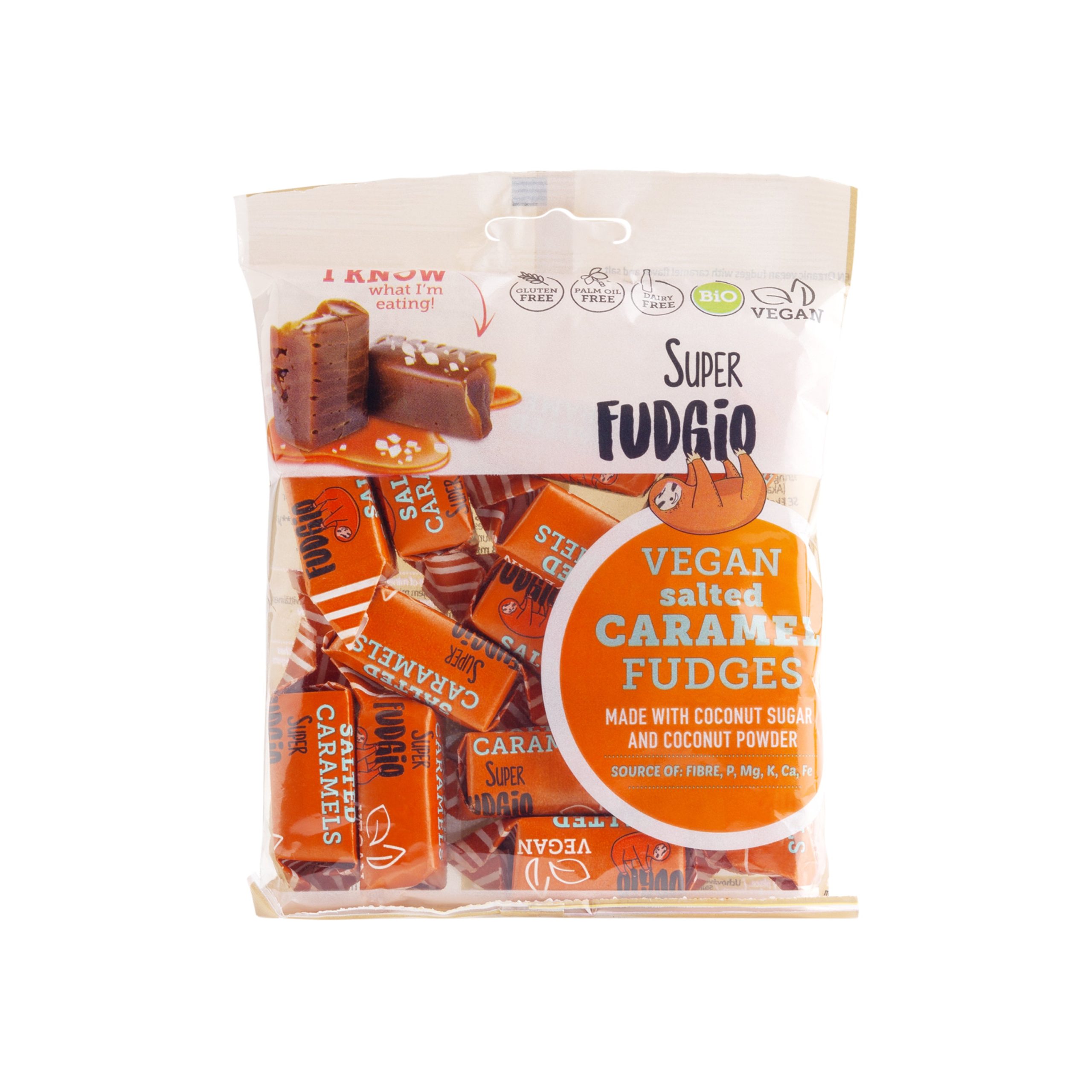 Superfudgio Karamely slaný karamel vegan BIO (150 g) Superfudgio