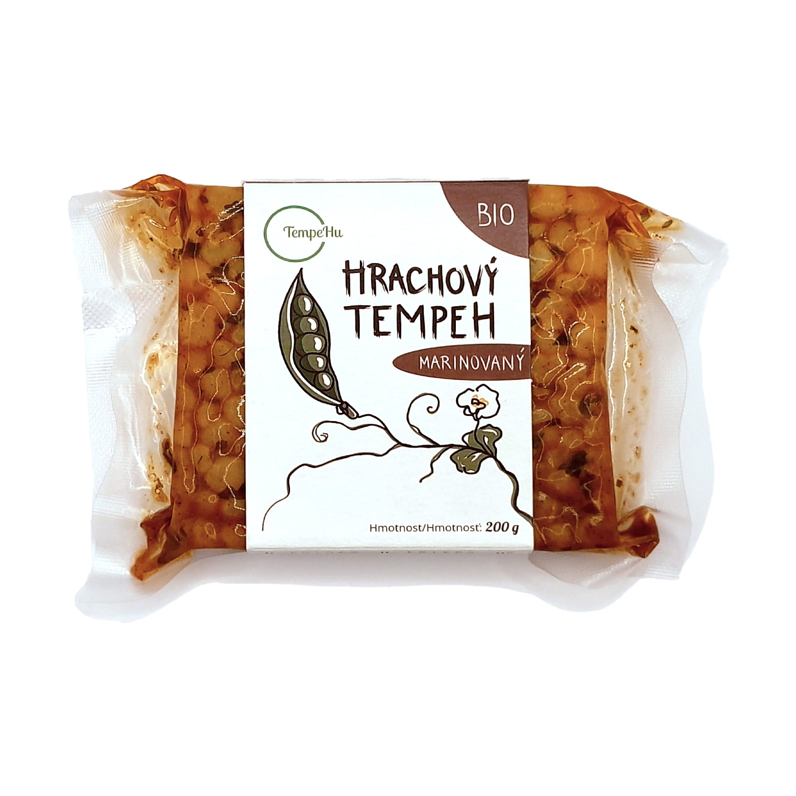 TempeHu Tempeh hrachový marinovaný BIO (200 g) - skvělý zdroj komplexních bílkovin TempeHu