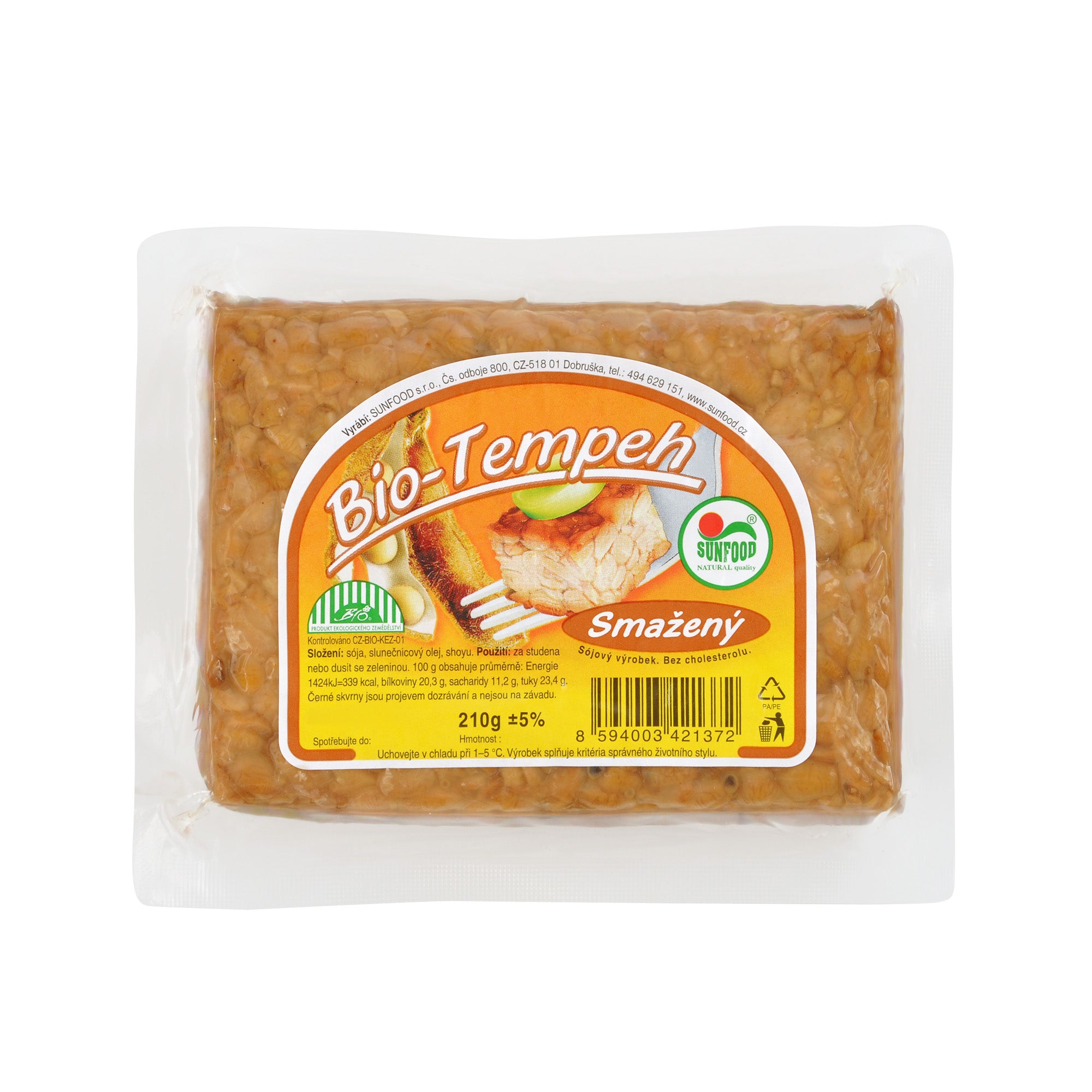 Tempeh smažený 210 g BIO   SUNFOOD Sunfood