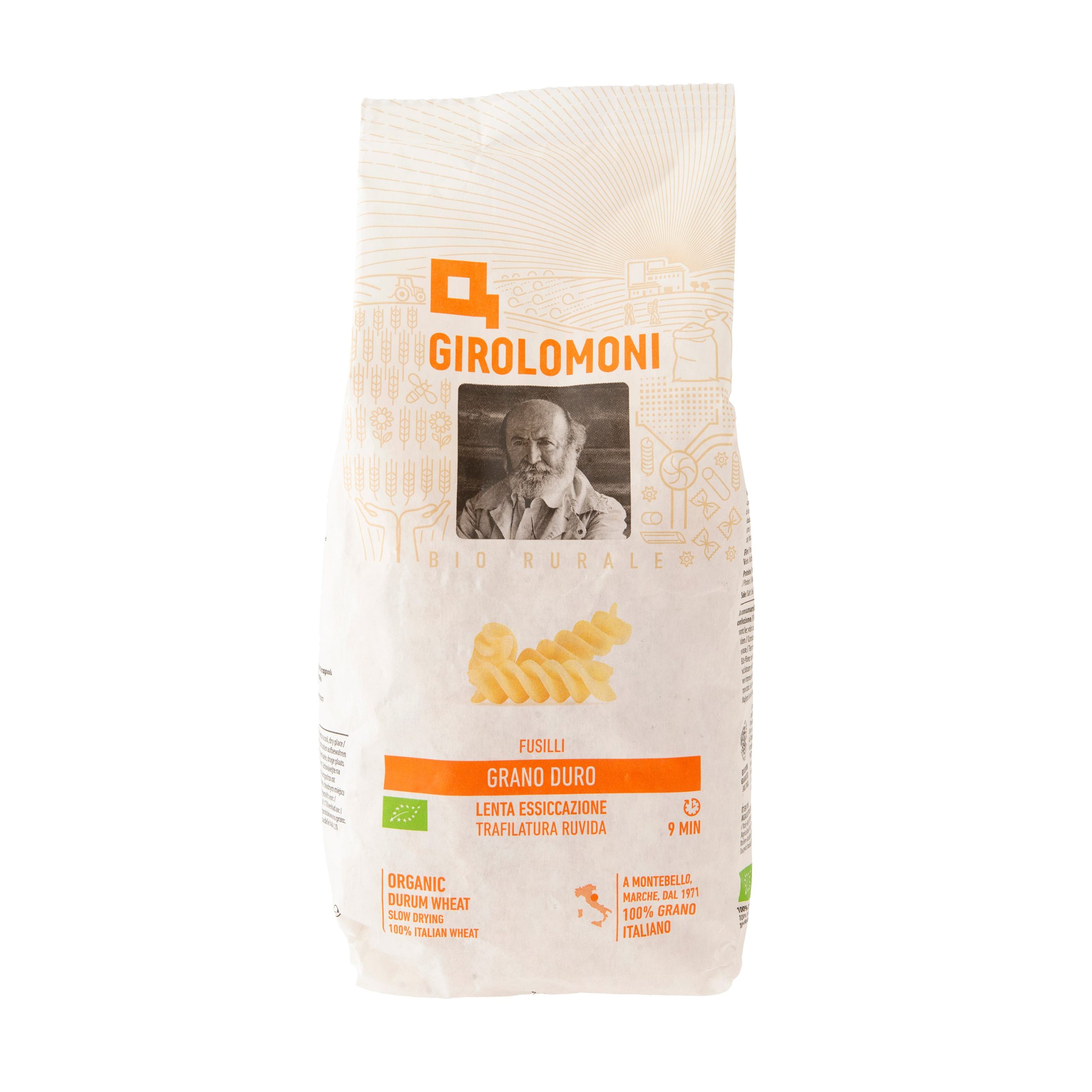 Těstoviny fusilli semolinové 500 g BIO   GIROLOMONI Girolomoni