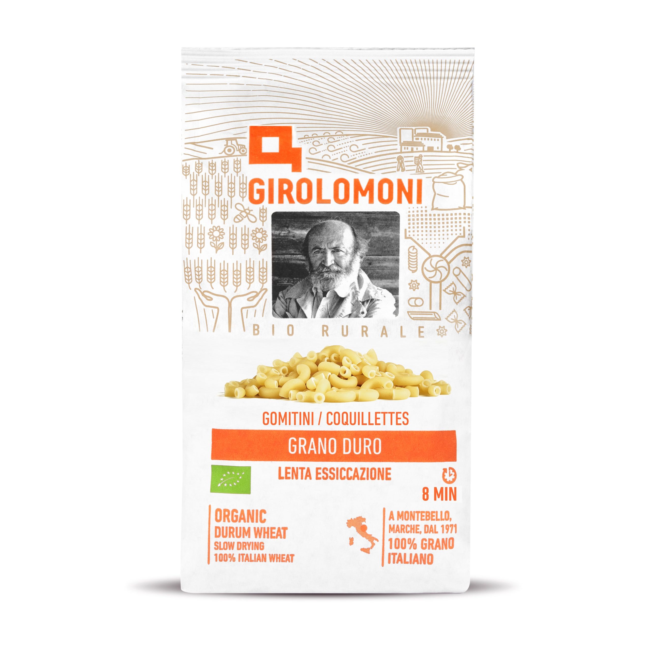 Těstoviny kolínka semolinové 500 g BIO   GIROLOMONI Girolomoni