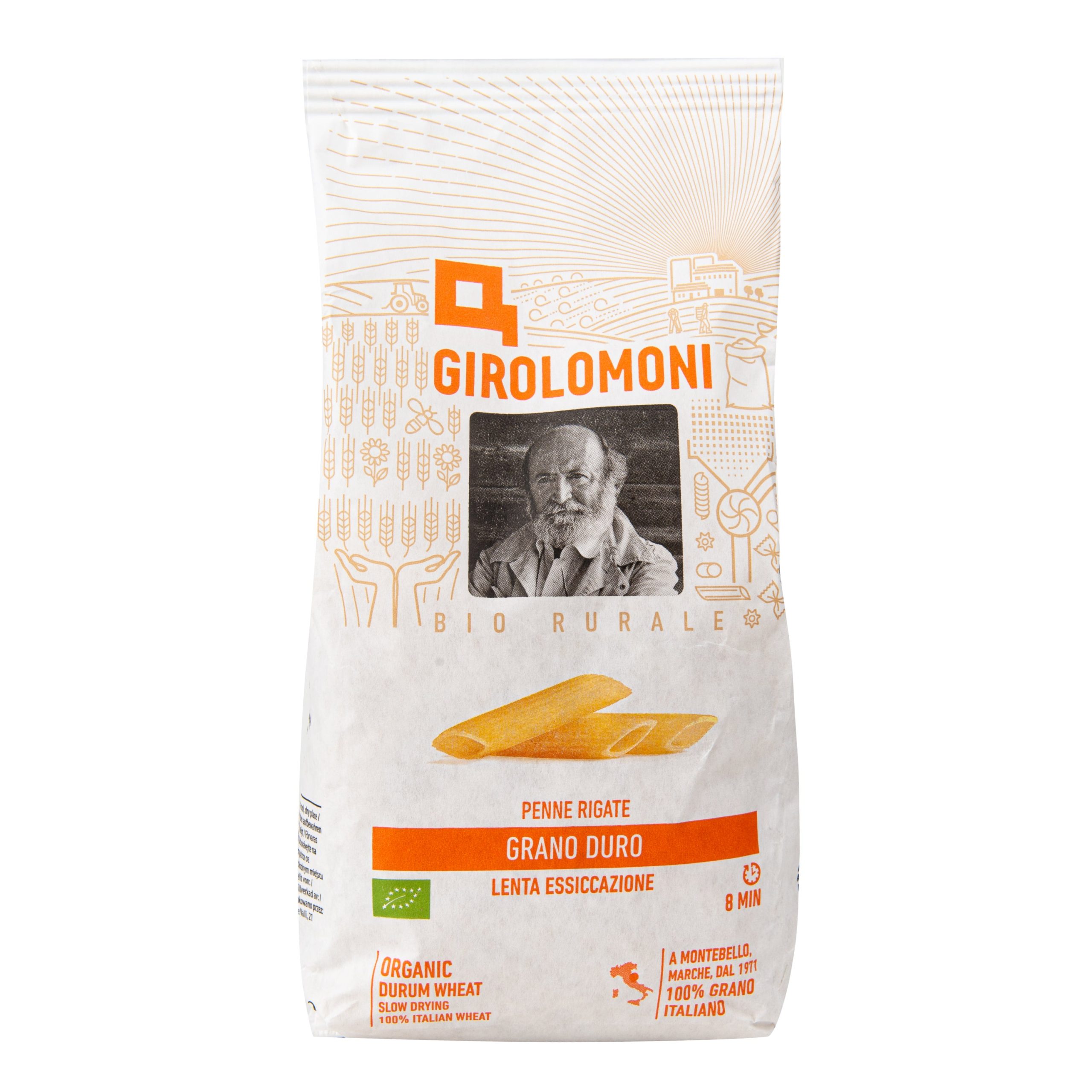 Těstoviny penne rigate semolinové 500 g BIO   GIROLOMONI Girolomoni
